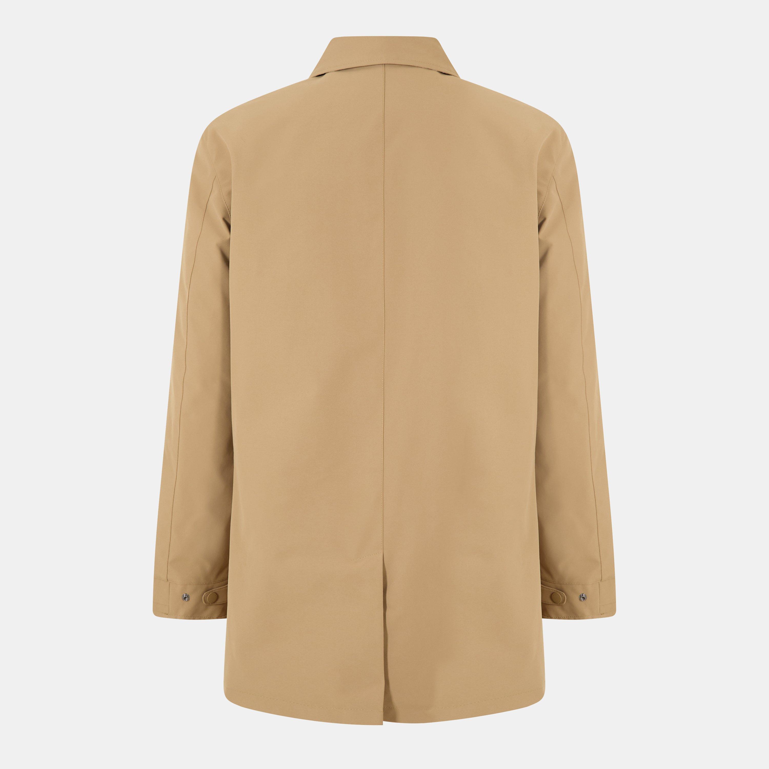 Khaki - Aquascutum - Men's AquAct Mid-Length Weatherproof Trench Coat - 2