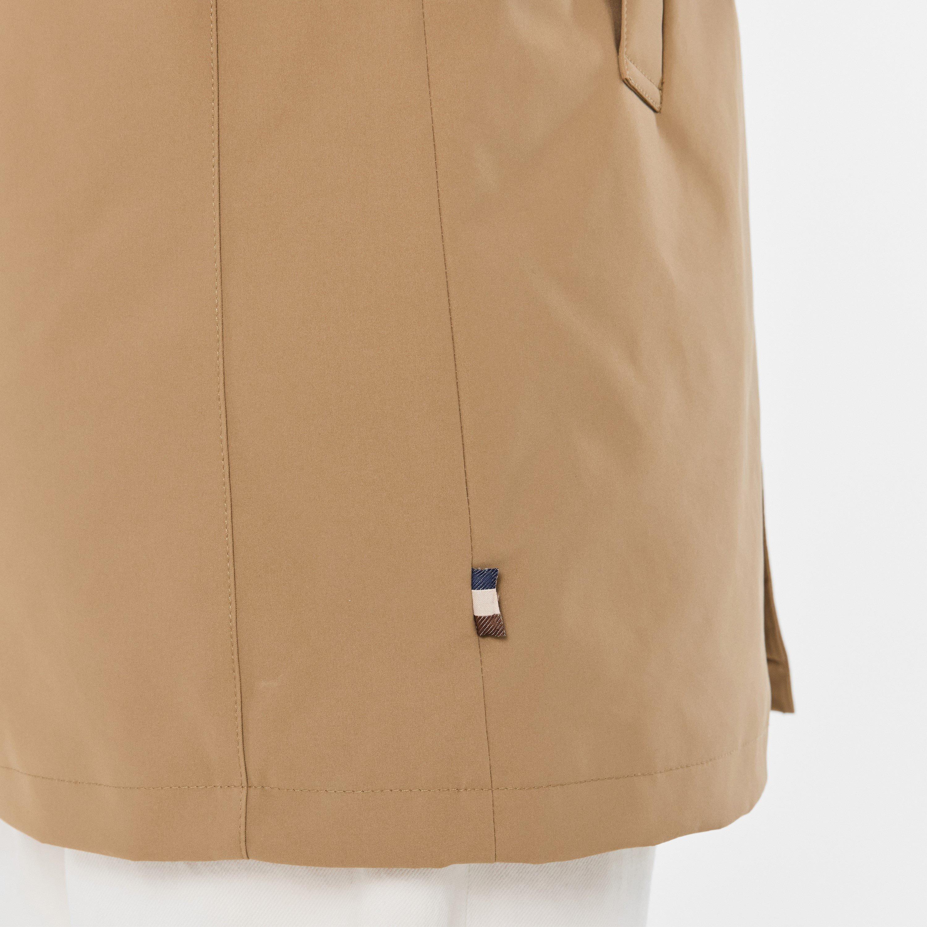 Khaki - Aquascutum - Men's AquAct Mid-Length Weatherproof Trench Coat - 5