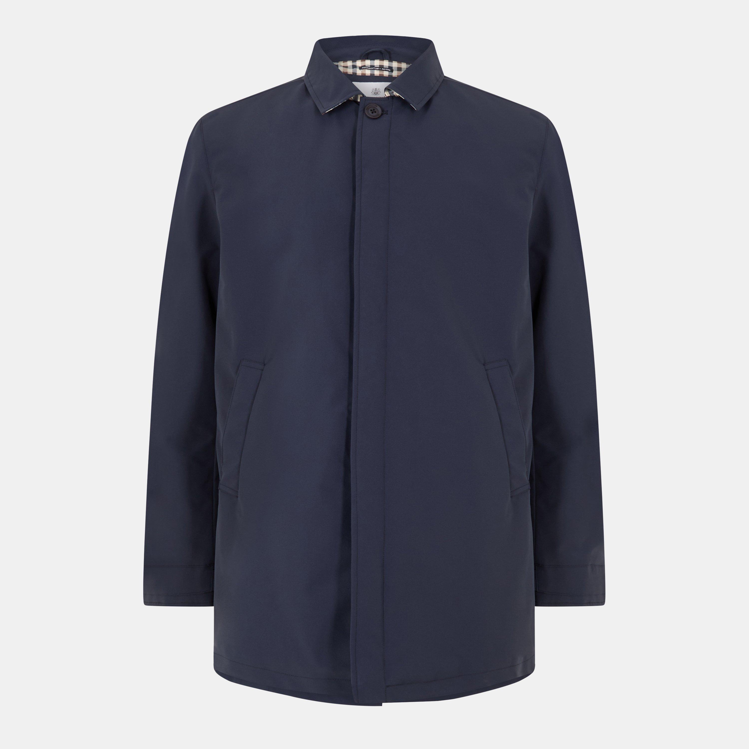 Aquascutum Active Men's AquAct Mid-Length Weatherproof Trench Coat