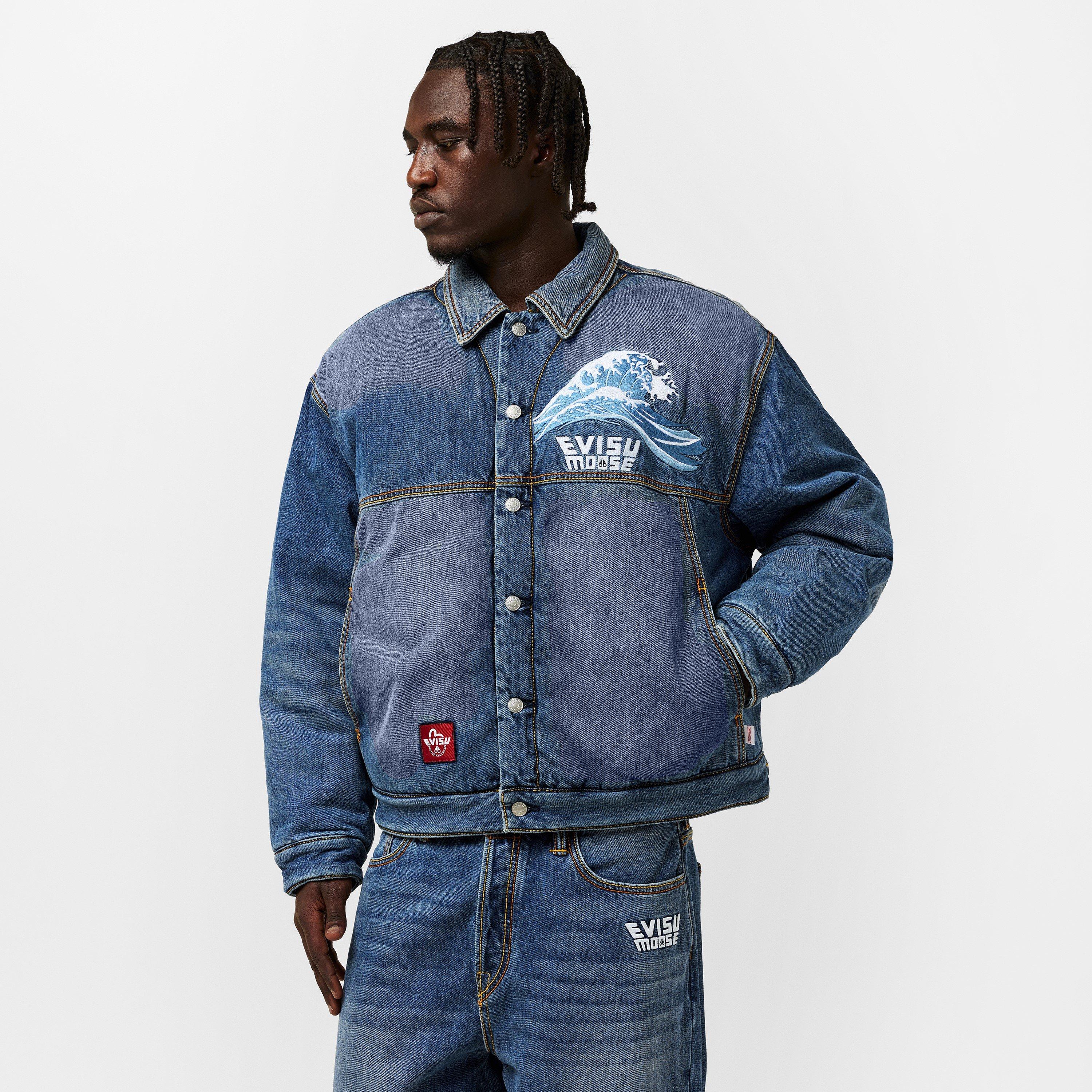 Indgio - Moose Knuckles - Mens x Evisu Denim Jacket - 3
