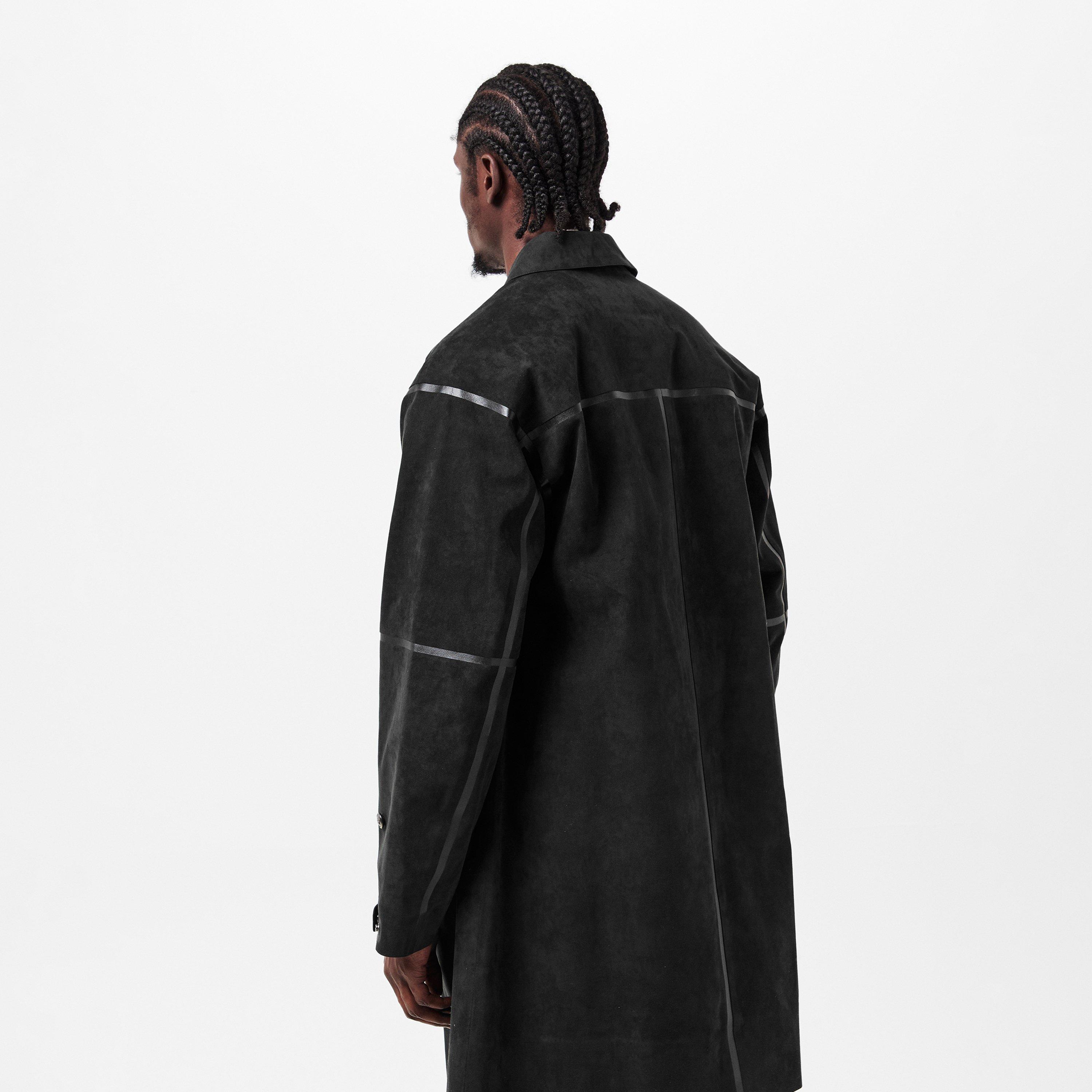 Black 999 - Massimo Osti Studio - Men's Alcant Long Structured Tailored Overcoat - 4