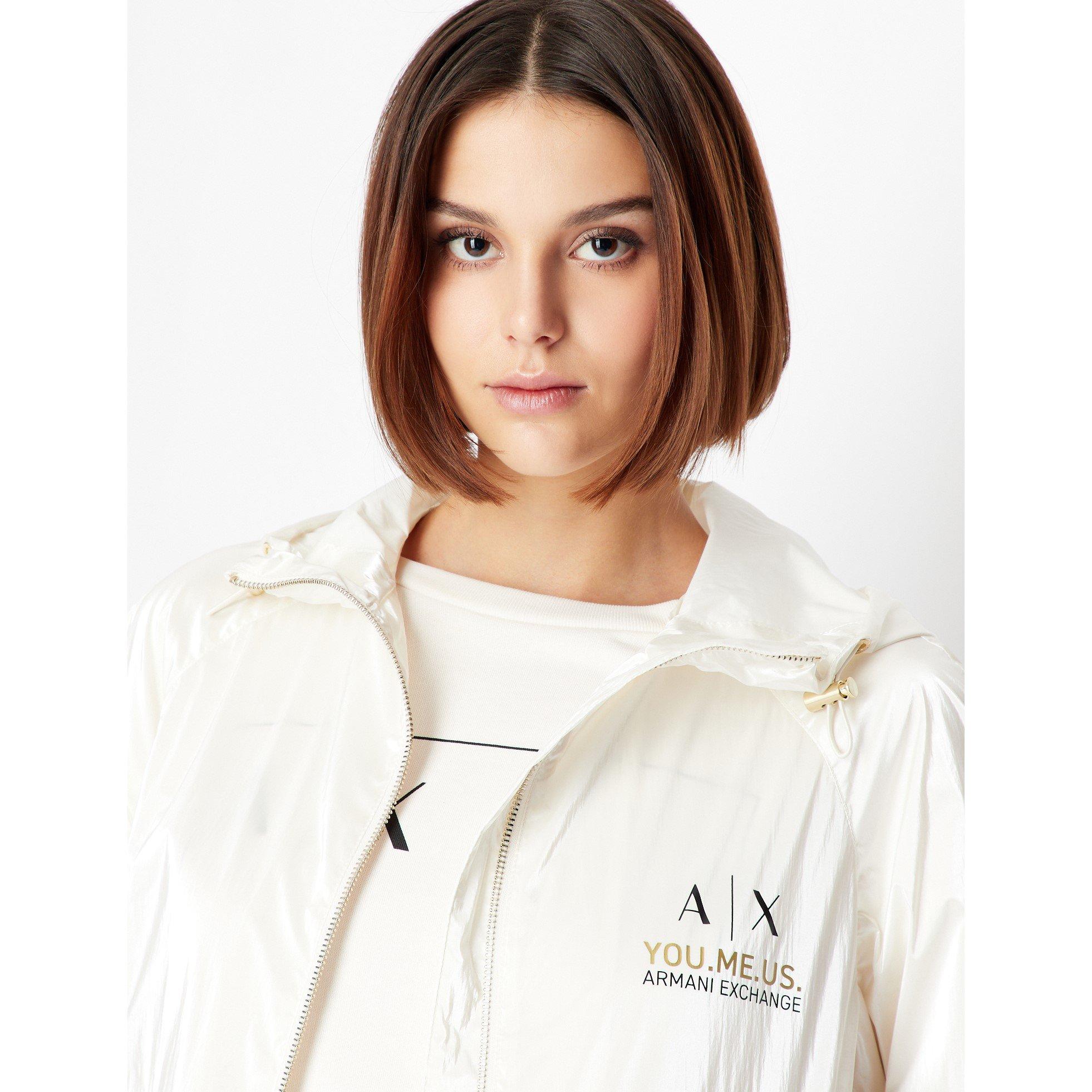 Iso - Armani Exchange - Women's  Lightweight Weather-Resistant Windbreaker - 4