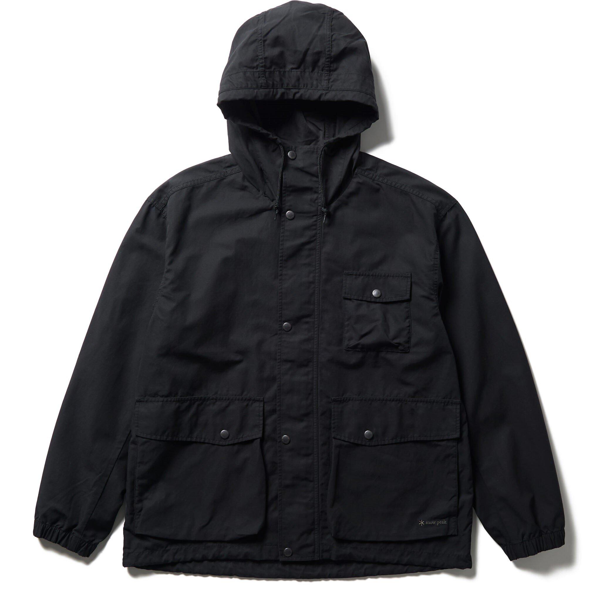 Black - Snow Peak - Mens Light Dobby Cloth Parka