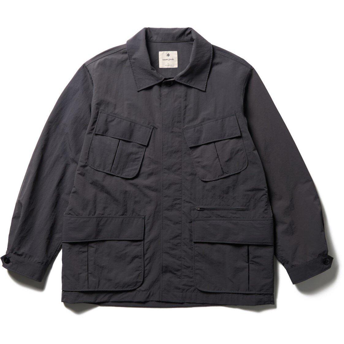 Snow Peak Men's Nylon Washer Field Jacket - Charcoal - Large
