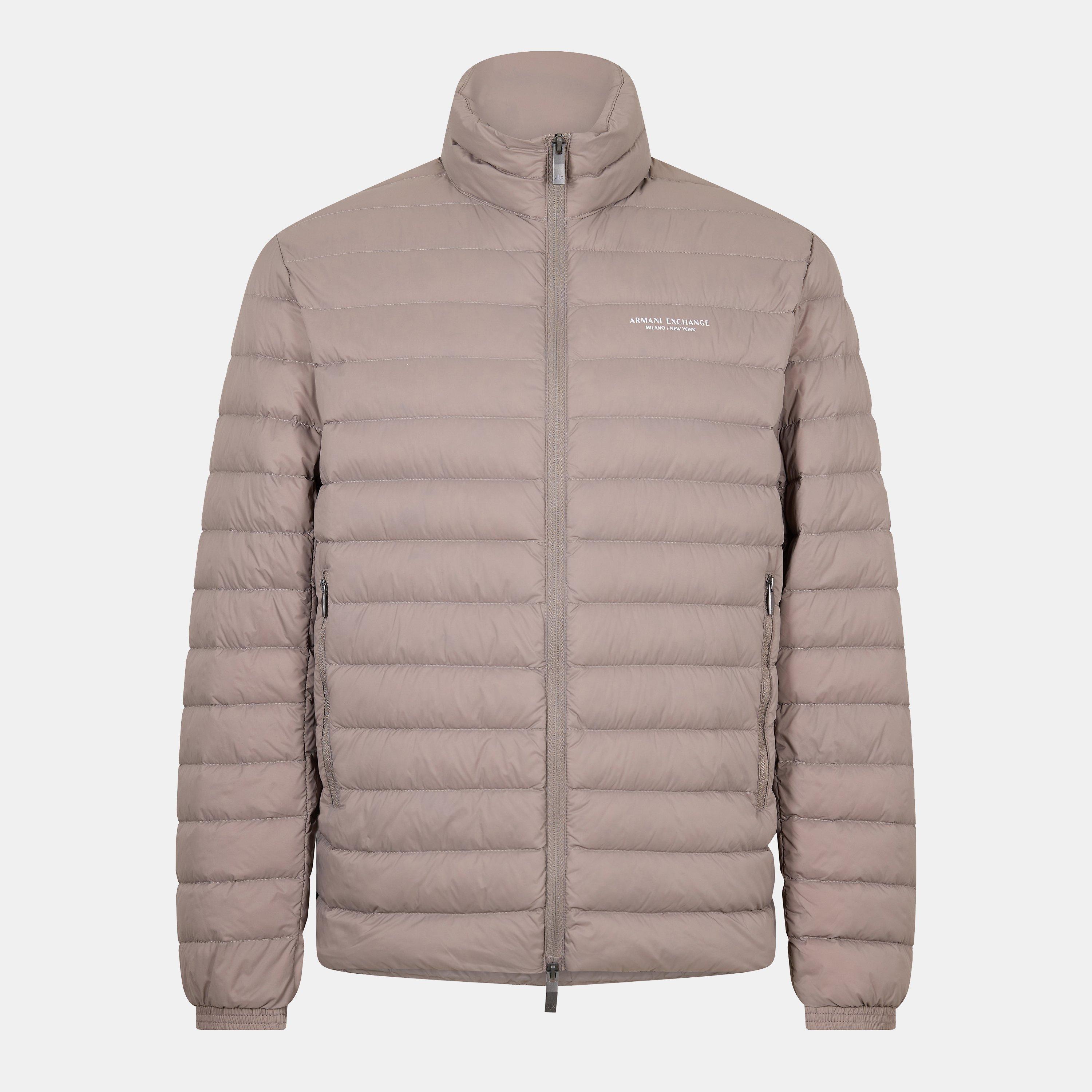 Armani Exchange Men's Down Short Puffer Jacket - Driftwood U6107 - L