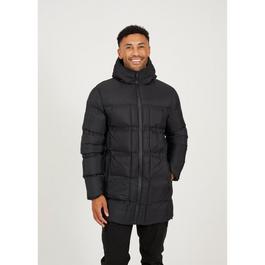 Brave Soul Padded Hooded Longline Jacket