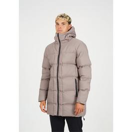 Brave Soul Padded Hooded Longline Jacket