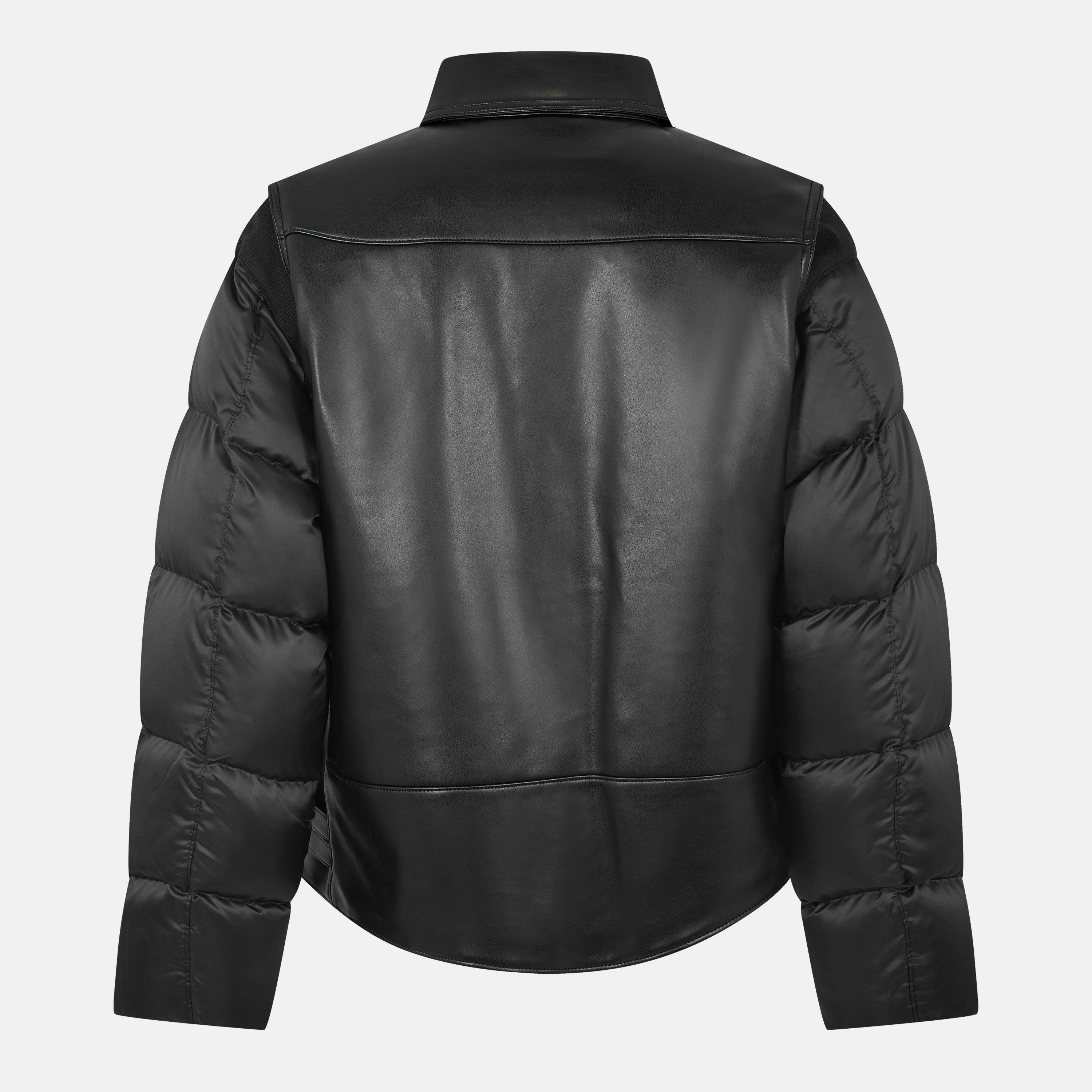 Black - Undercover - Men's Leather Contemporary Cut Jacket - 2