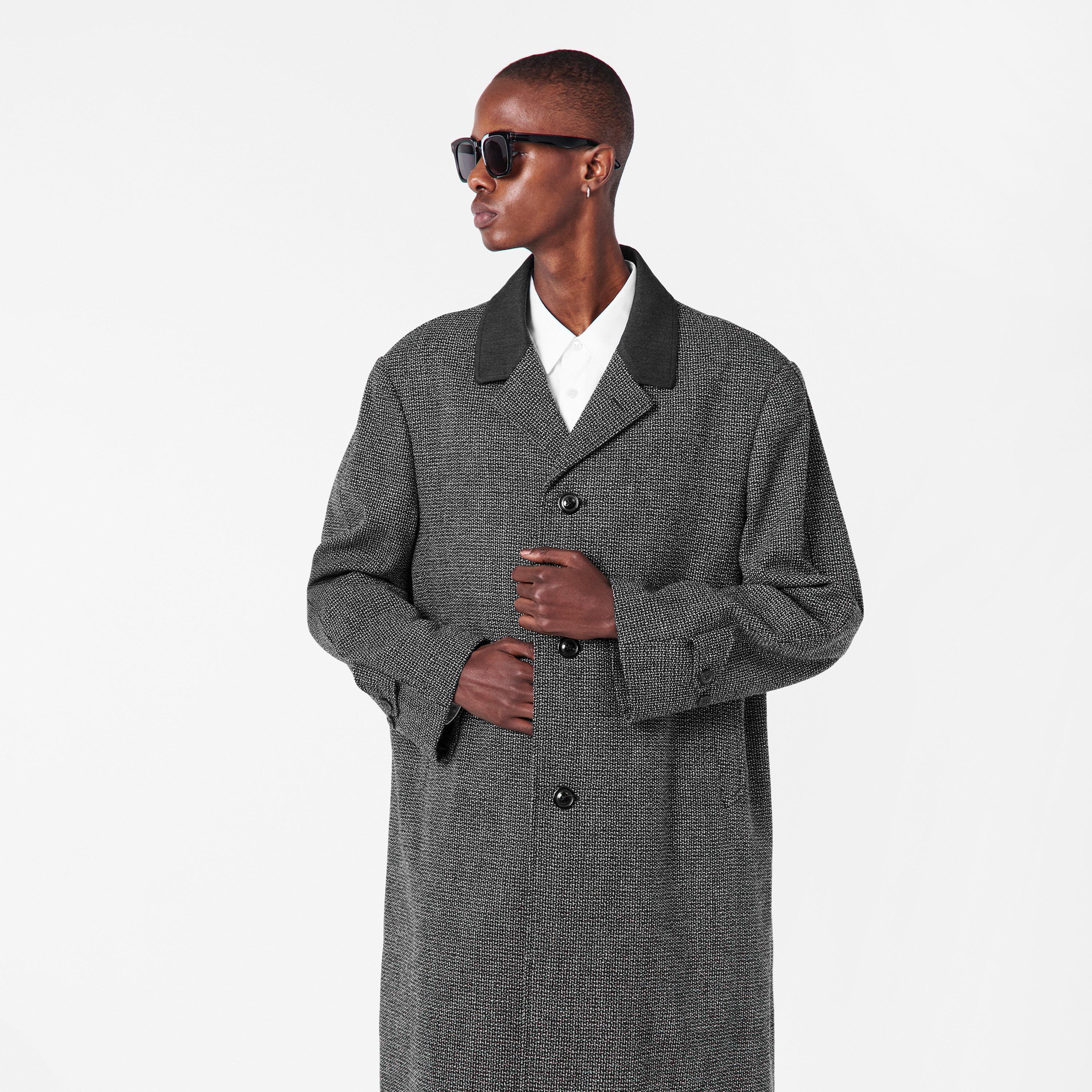 Salt & Pepper - Maison Margiela - Men's Tweed Structured Overcoat - 3