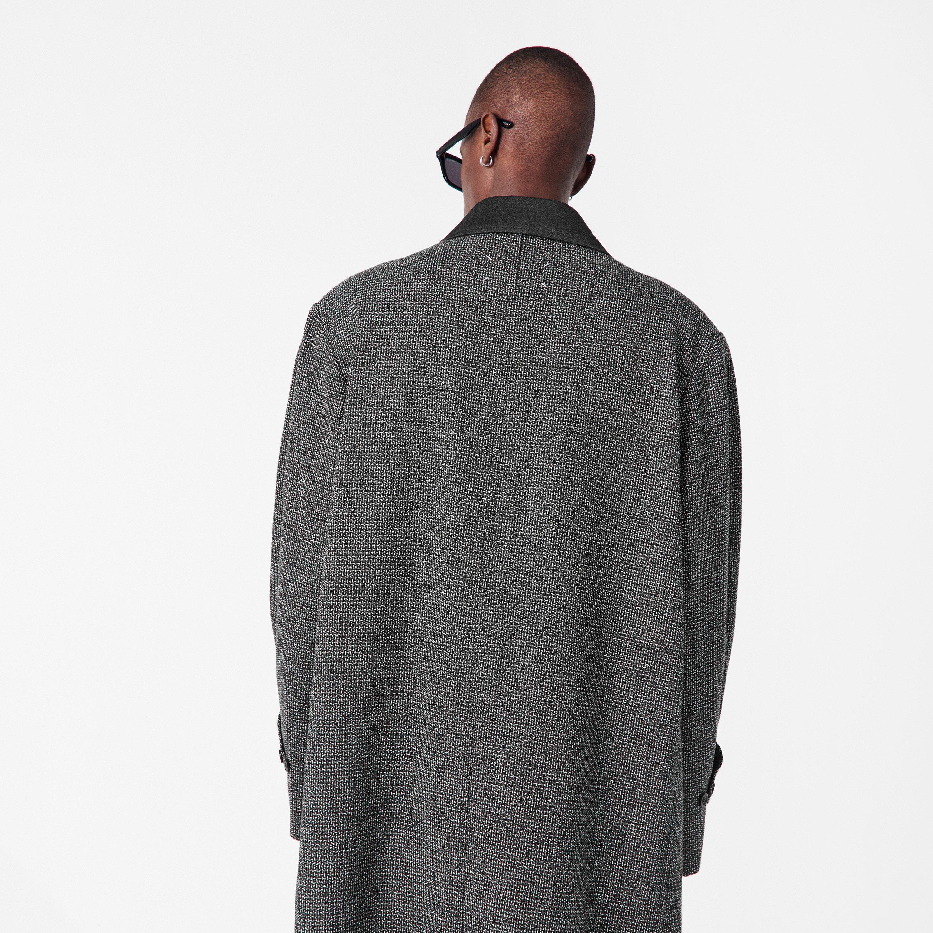Salt & Pepper - Maison Margiela - Men's Tweed Structured Overcoat - 4