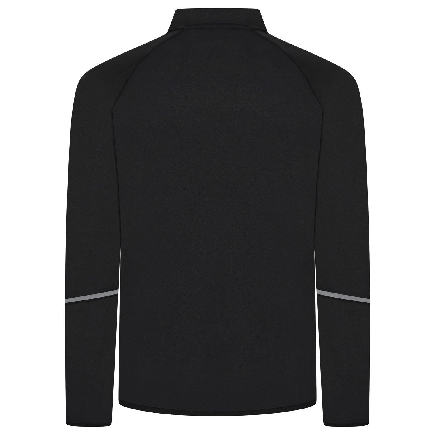 Black - Gym King - Men's Alpha Long Sleeve Full Zip Bomber Jacket - 6