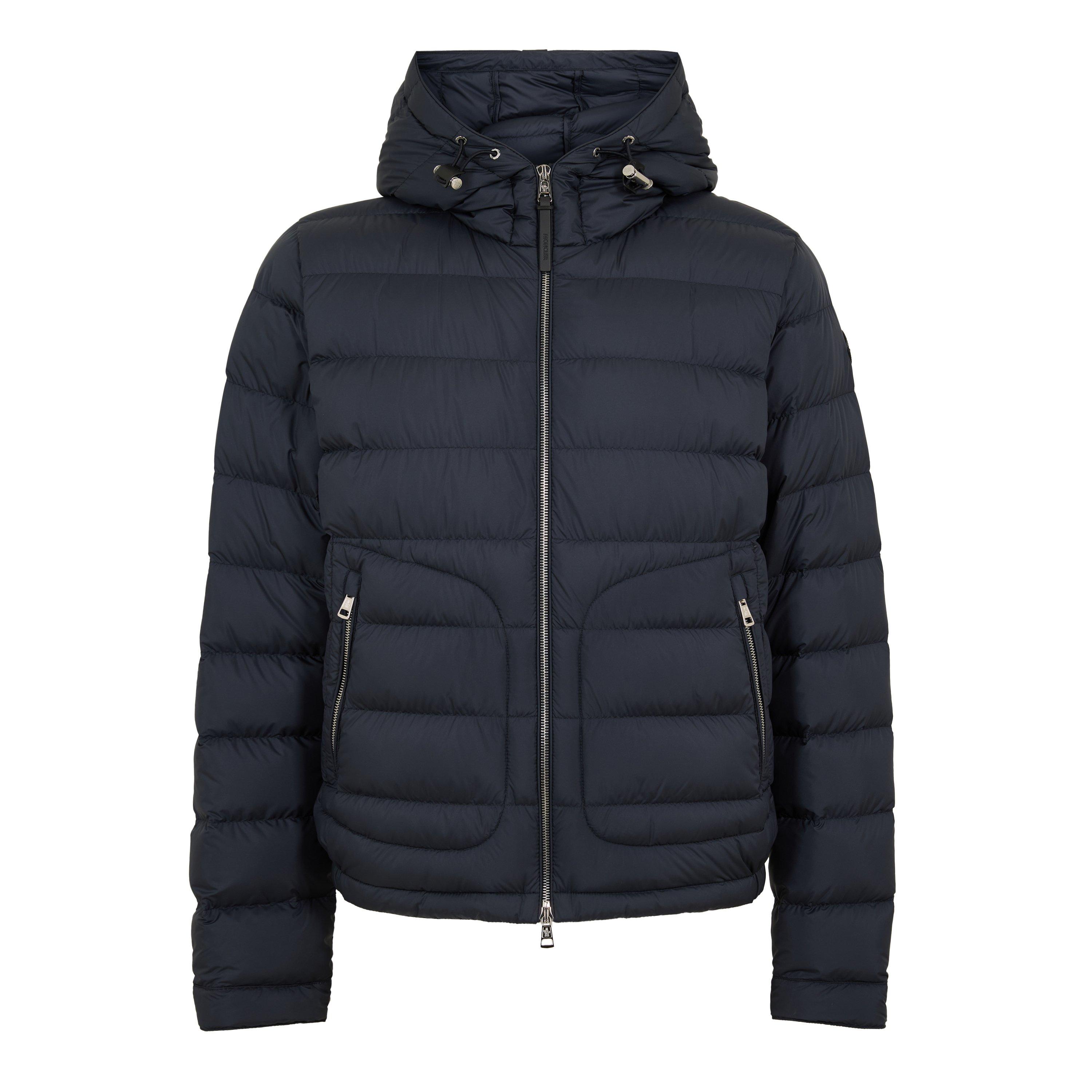 Moncler Men's Edit Hood Puff Medium Puffer Jacket - Navy 779 - XL