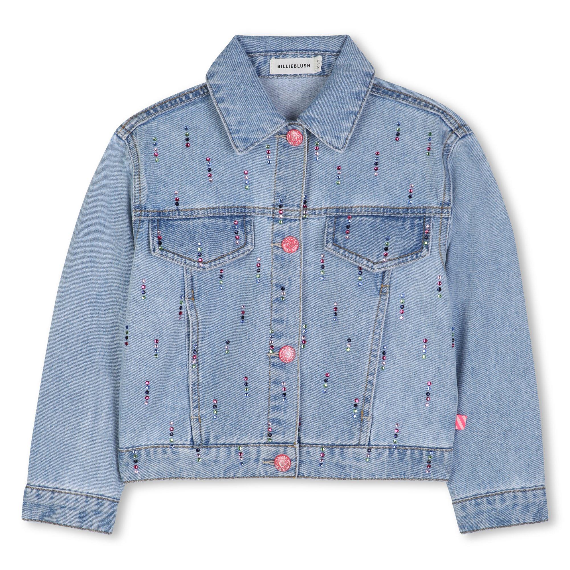Billieblush Kids' Denim Jacket - Stne Bleach Z18 - Size 4Y