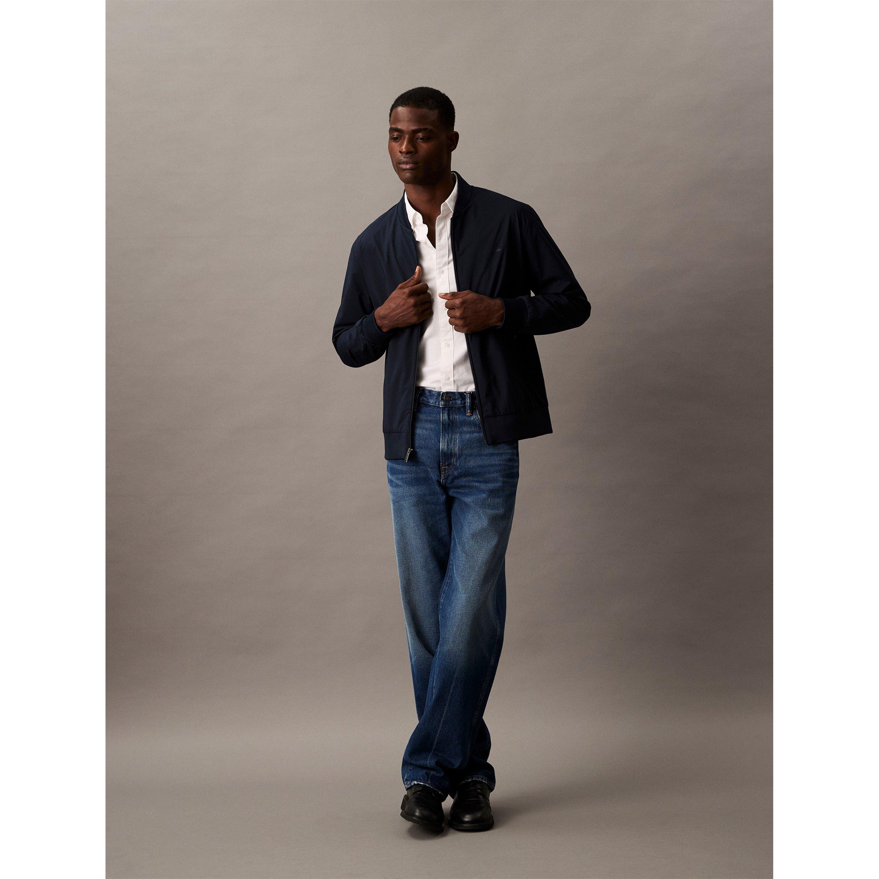 Sky Captain - Calvin Klein - Men's  Matte Long Sleeve Bomber Jacket - 2