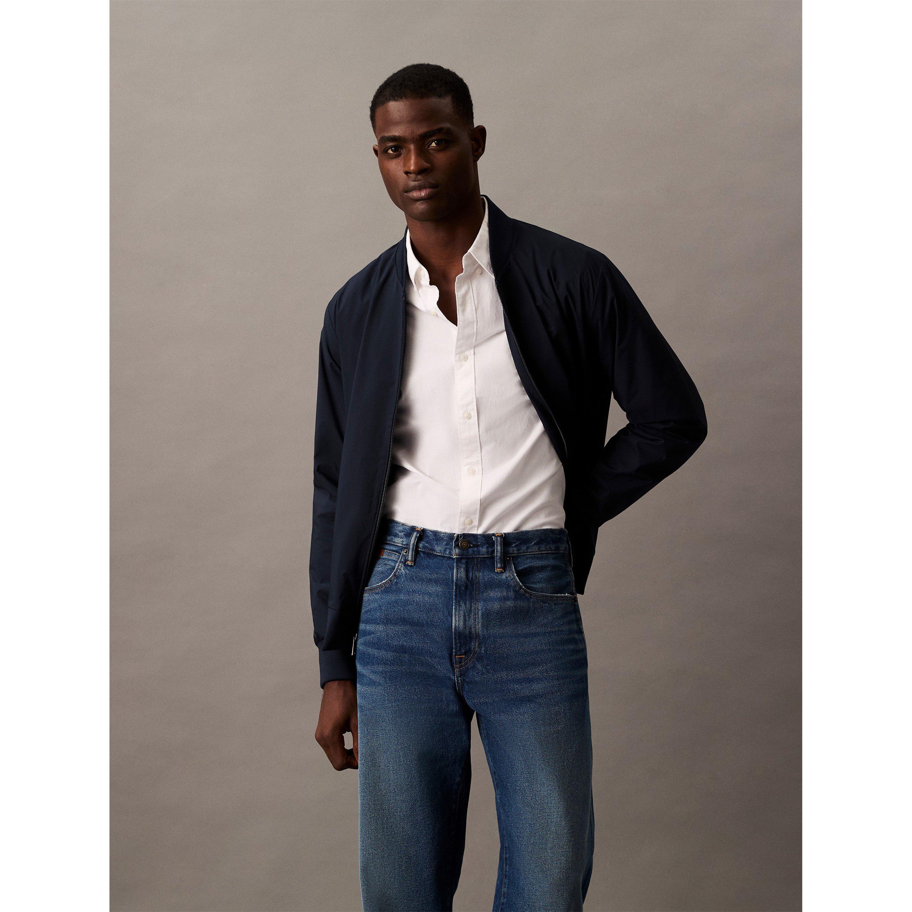 Sky Captain - Calvin Klein - Men's  Matte Long Sleeve Bomber Jacket - 4