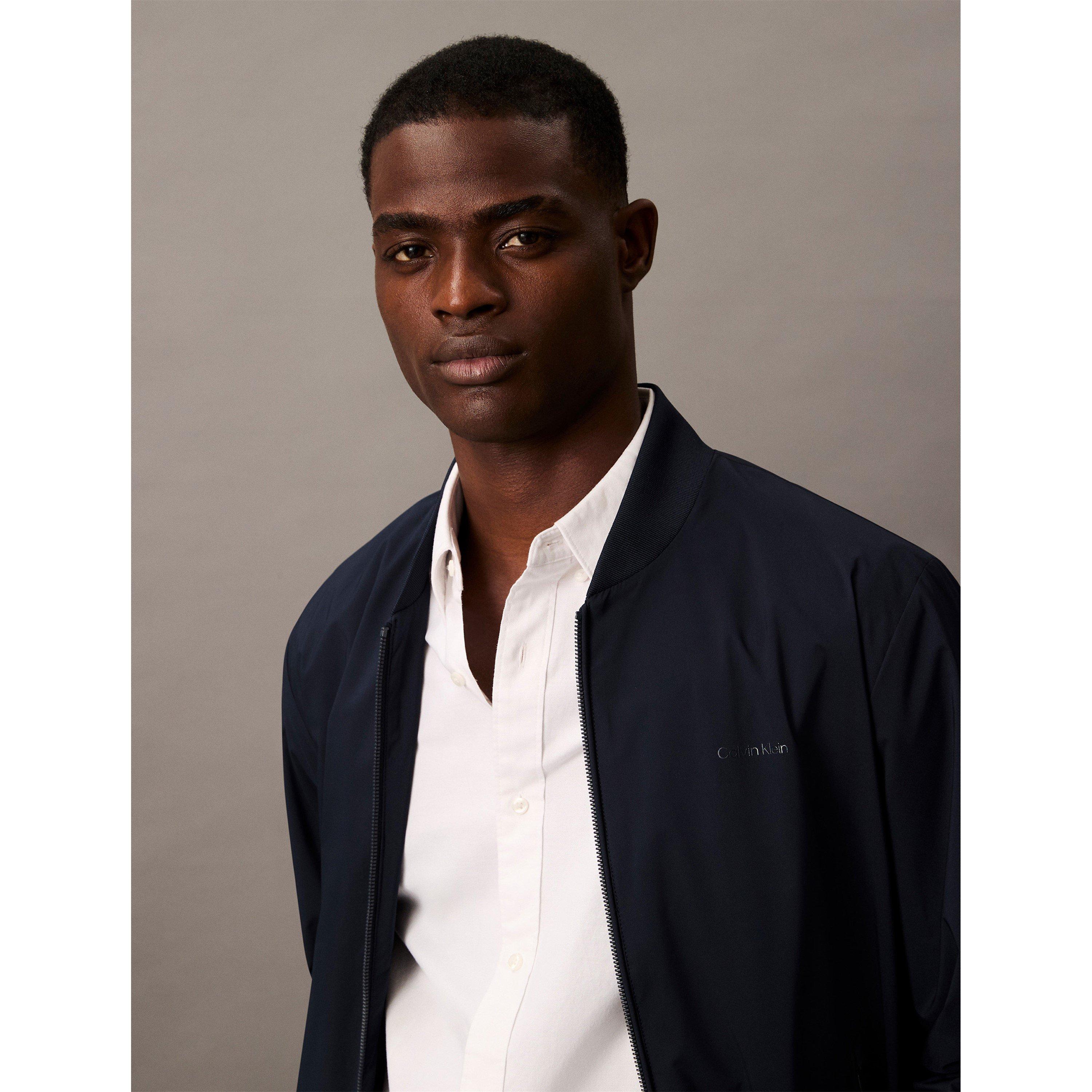 Sky Captain - Calvin Klein - Men's  Matte Long Sleeve Bomber Jacket - 5