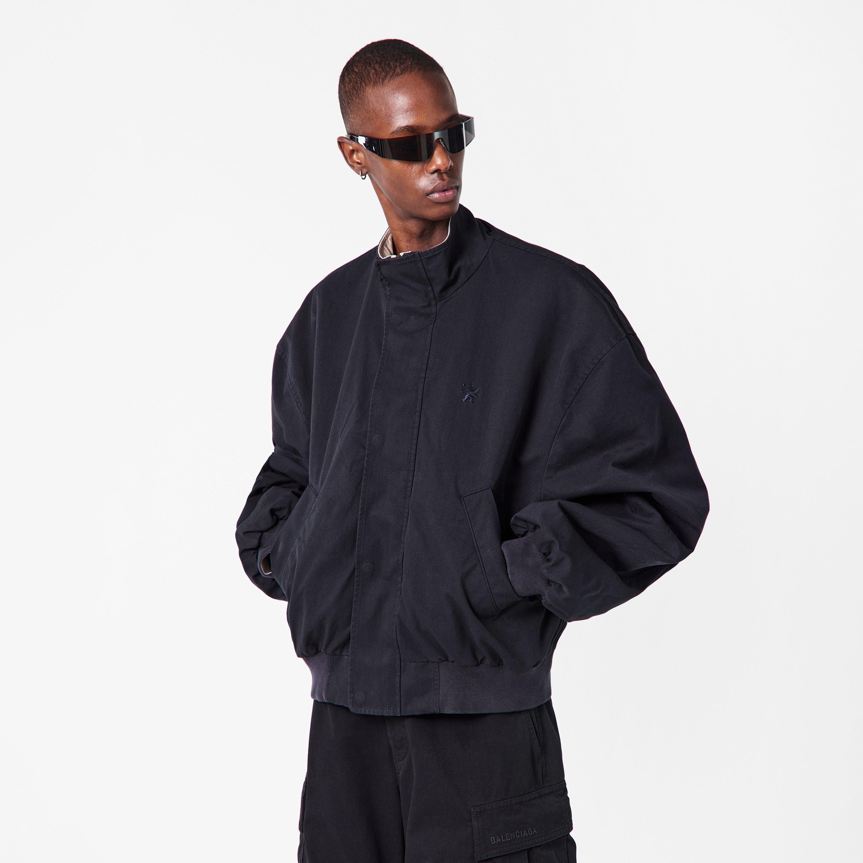 Ink/Lt Beige/In - Balenciaga - Men's Bal Reverse Bomber Jacket - 3