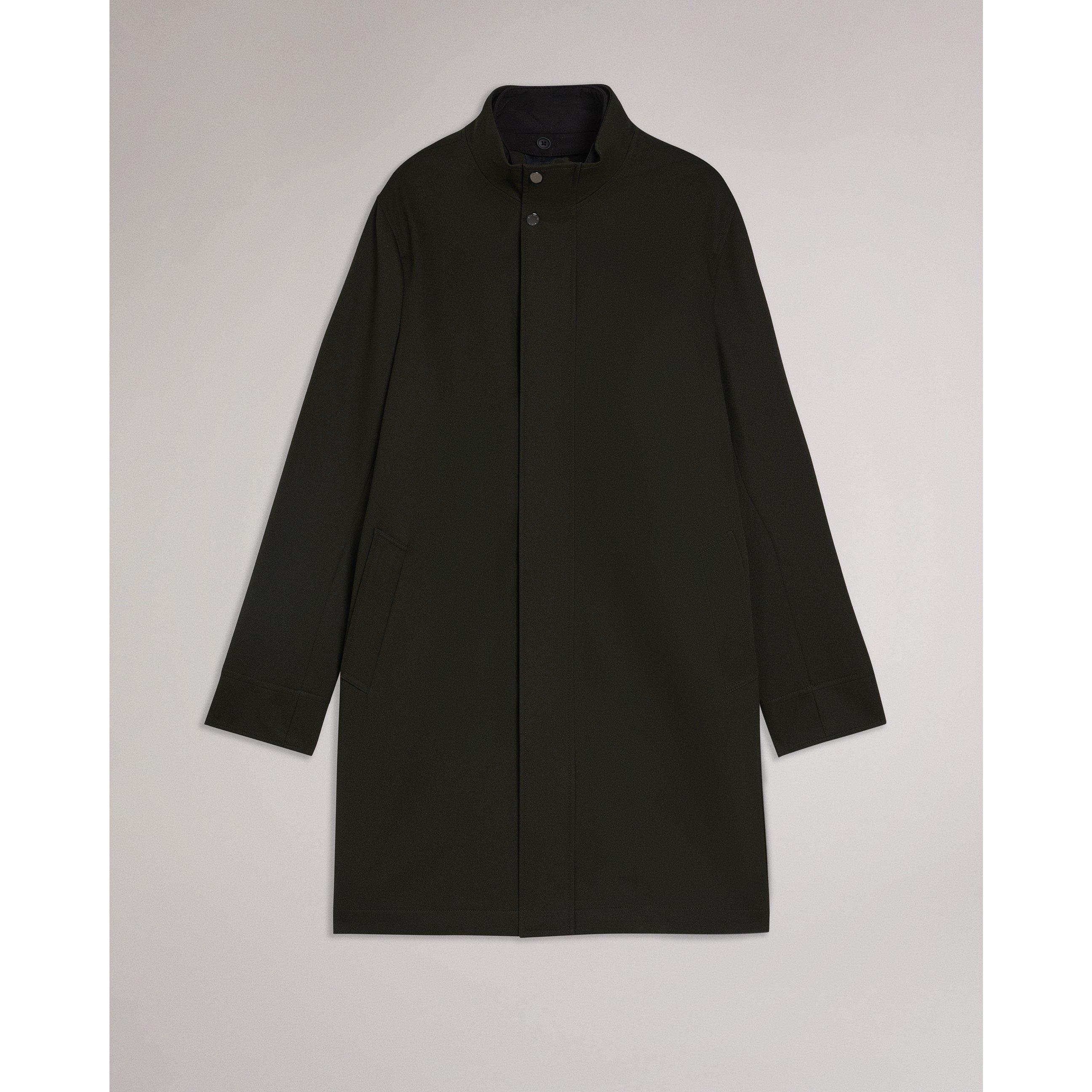 Ted Baker Men's Funnelcoat Overcoat - Dk-Green - L (4)