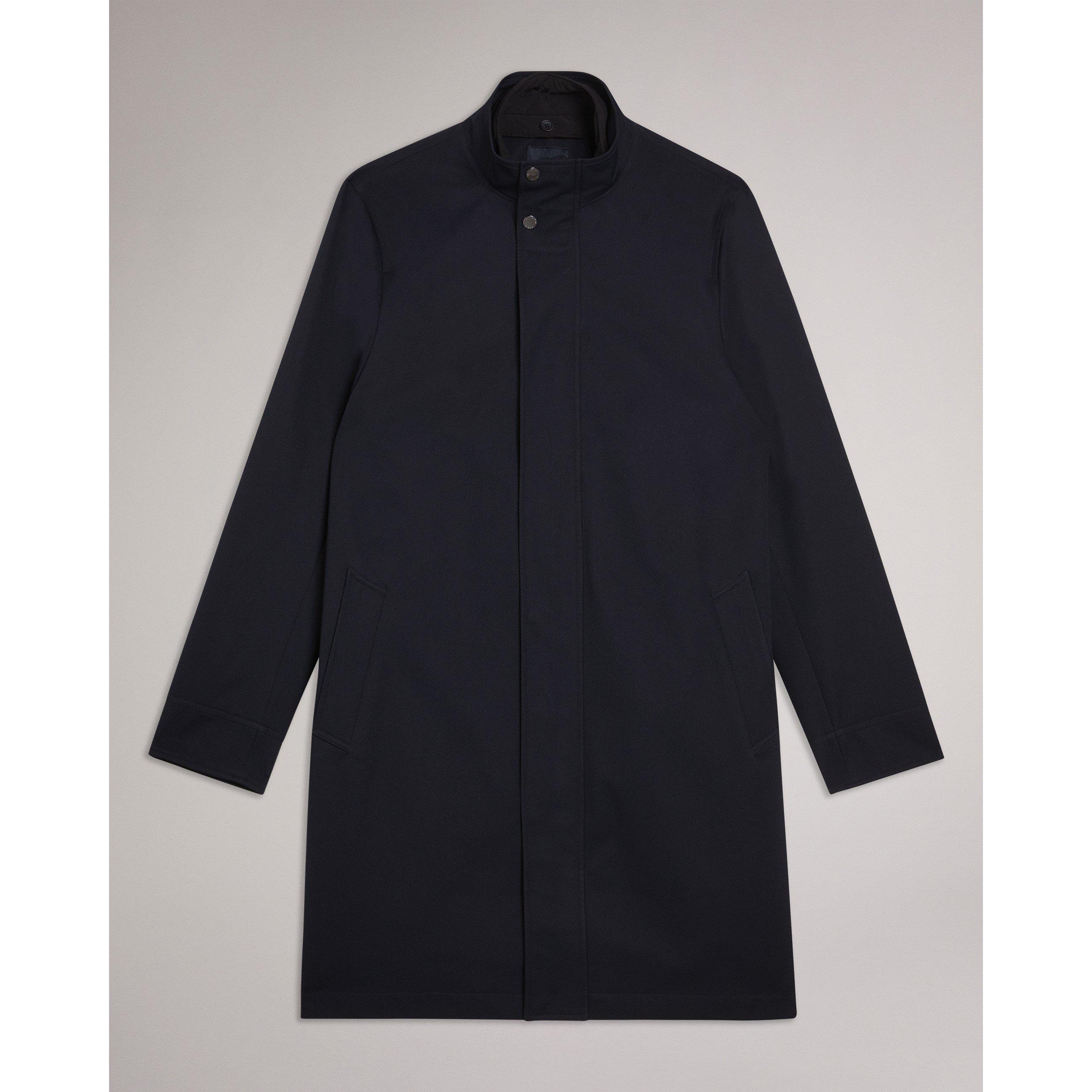 Ted Baker Men's FunnelCoat Overcoat - Navy - Size M (3)