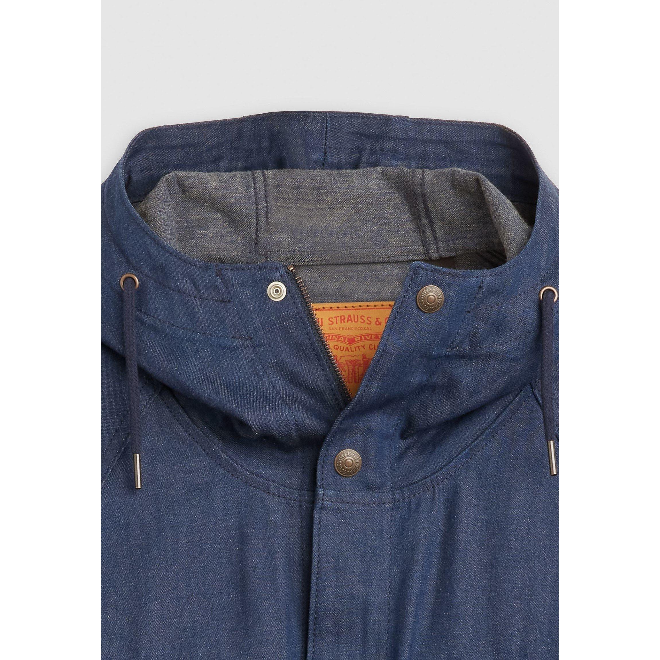 Chambray - Levis X Oasis - Men's Levi's x Oasis Hooded Denim Long Sleeve Parka - 4