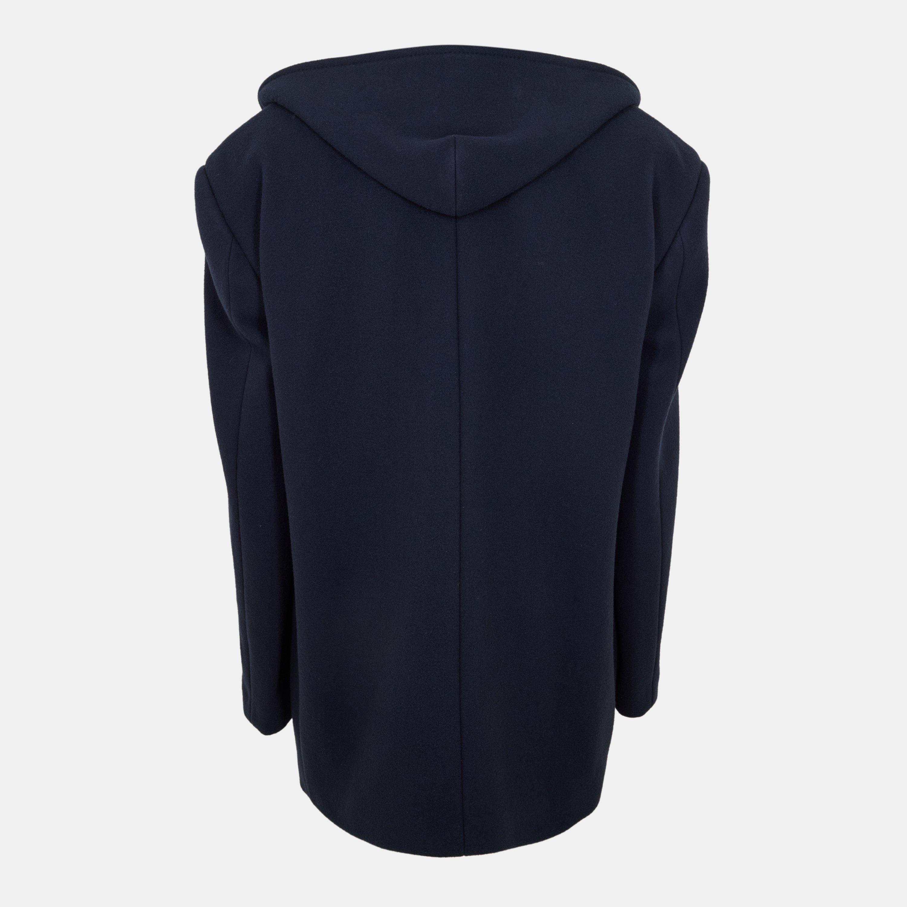 Dark Navy - Balenciaga - Men's Bal Melton Pea Coat - 2