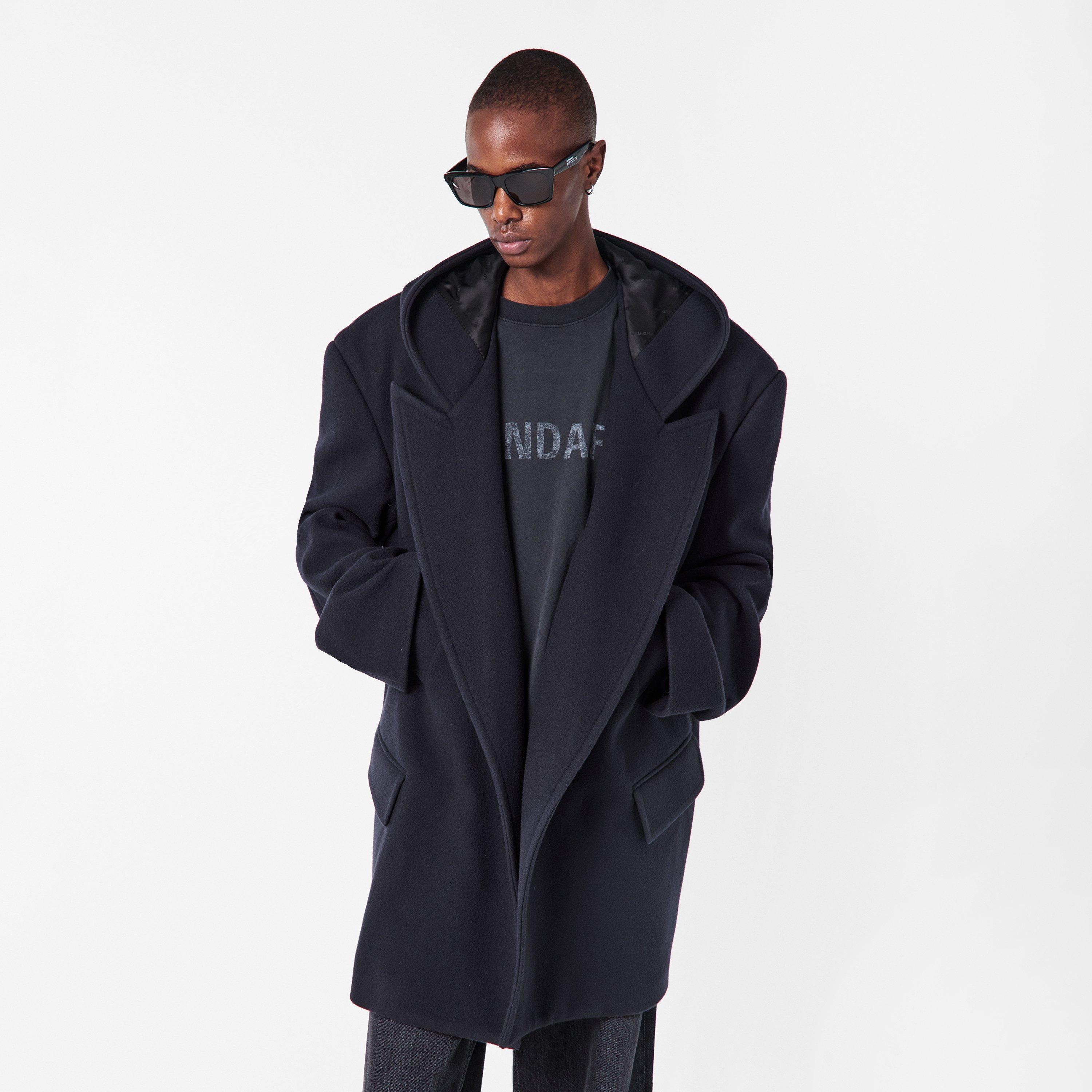 Dark Navy - Balenciaga - Men's Bal Melton Pea Coat - 3