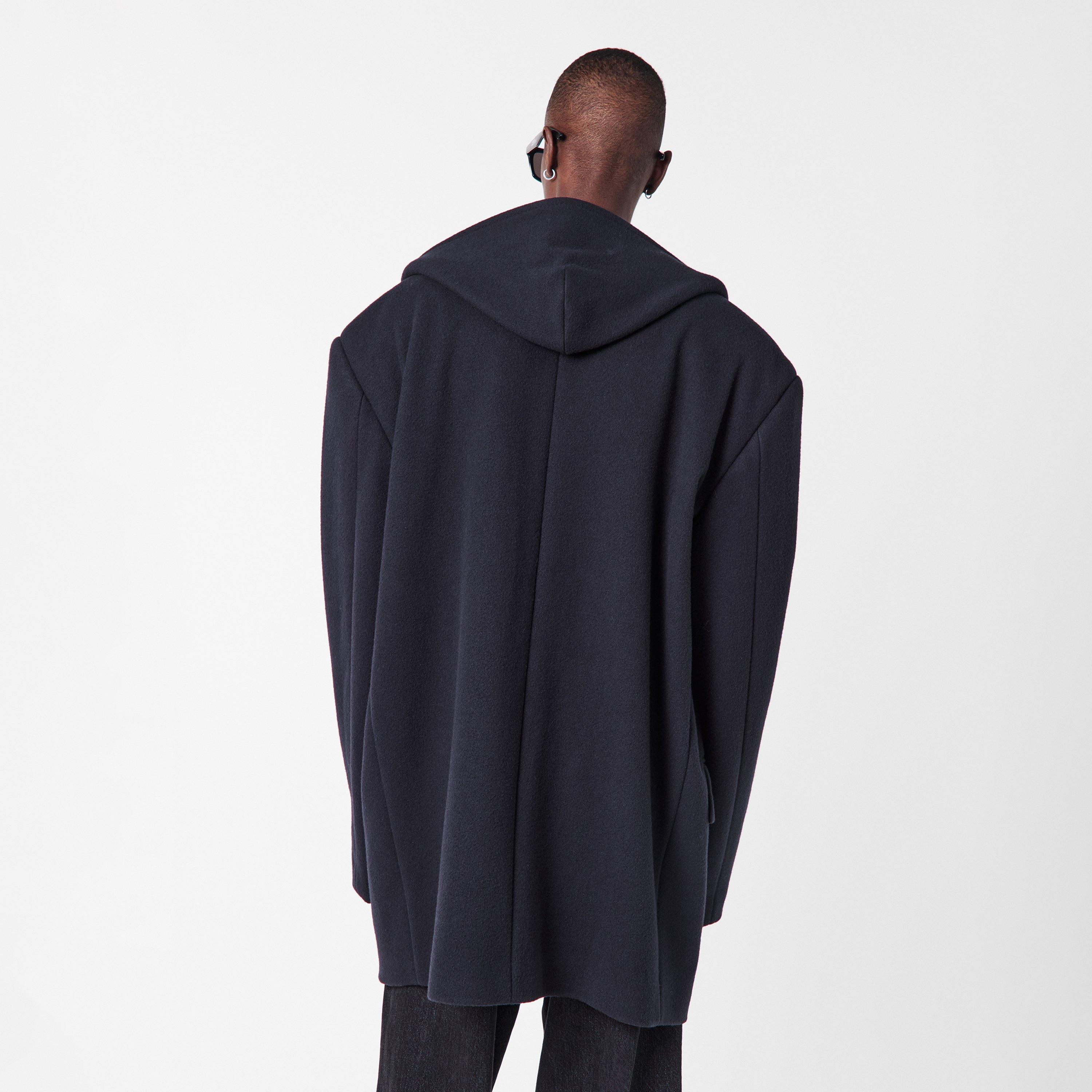 Dark Navy - Balenciaga - Men's Bal Melton Pea Coat - 4