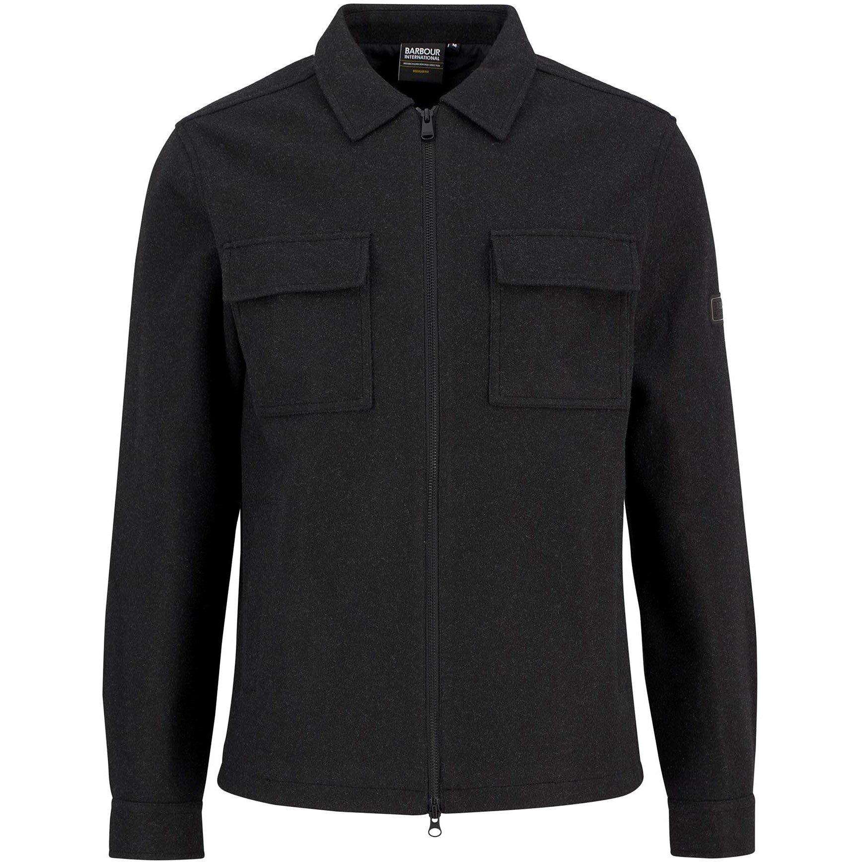 Barbour International Men's Walken Overshirt - Charcoal Ch51 - 2XL