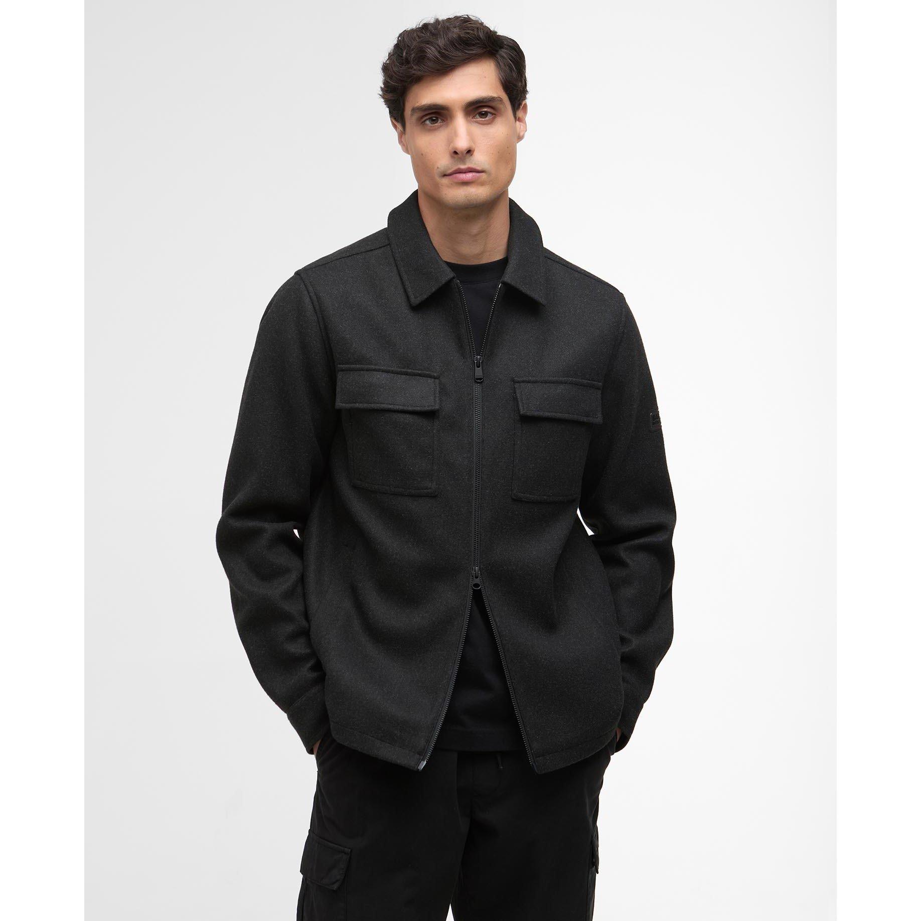 Charcoal CH51 - Barbour International - Mens Walken Overshirt - 2