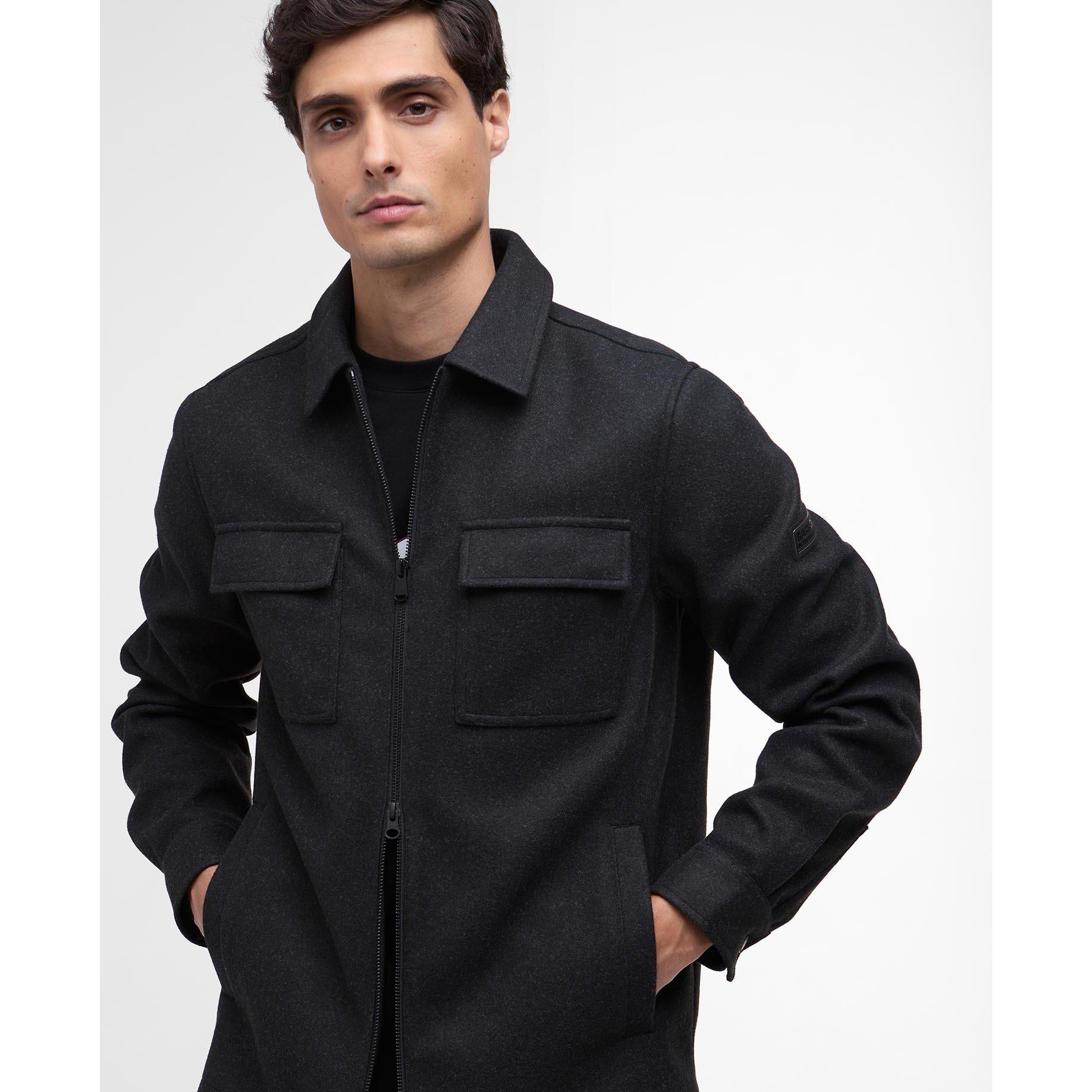 Charcoal CH51 - Barbour International - Mens Walken Overshirt - 4