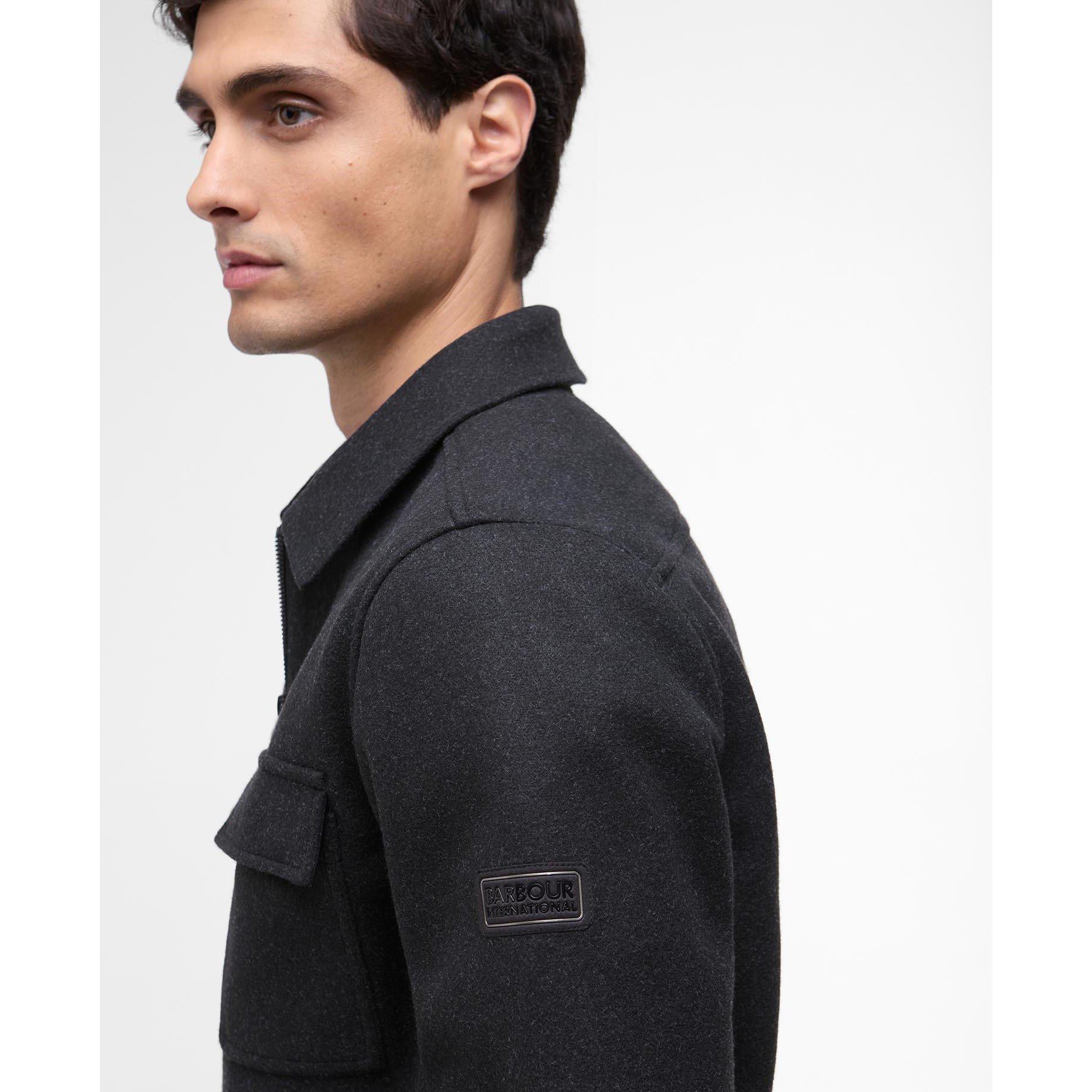 Charcoal CH51 - Barbour International - Mens Walken Overshirt - 5