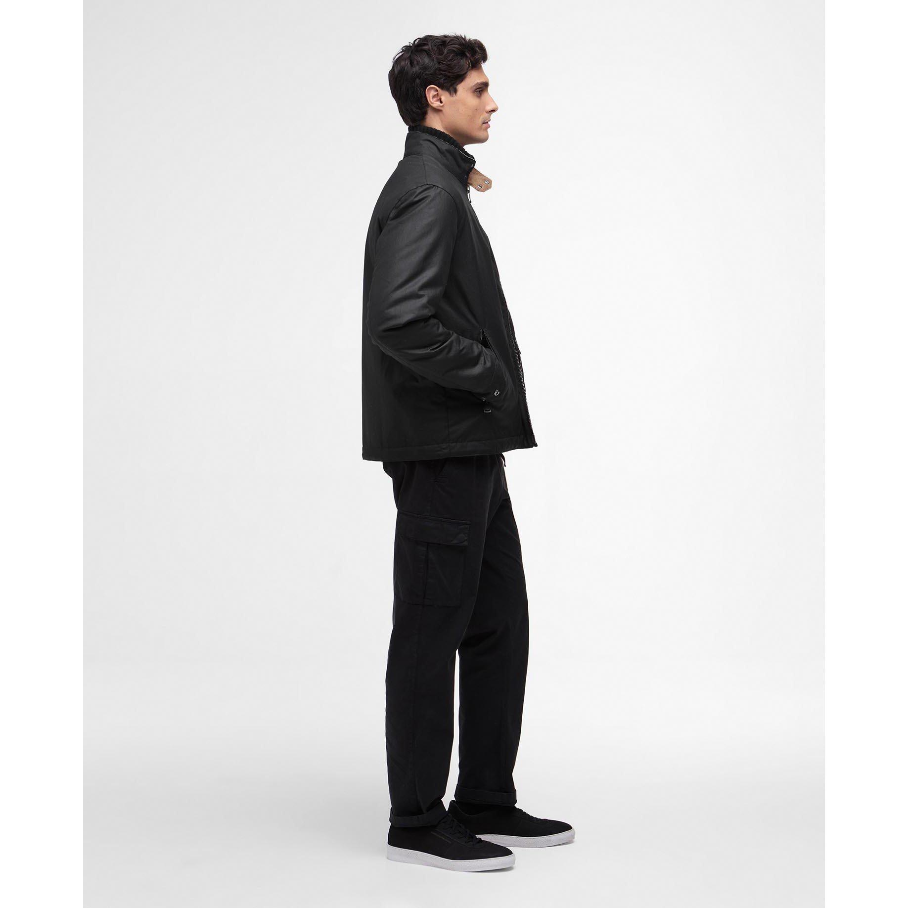 Black - Barbour International - Mens Chard Waxed Jacket - 6