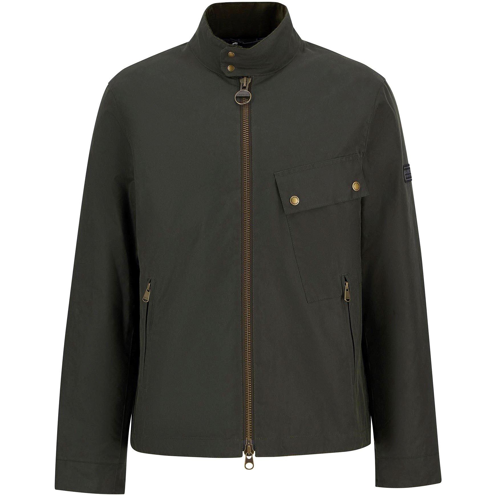 Barbour International Men's Chard Waxed Jacket - Olive Ol99 - XL