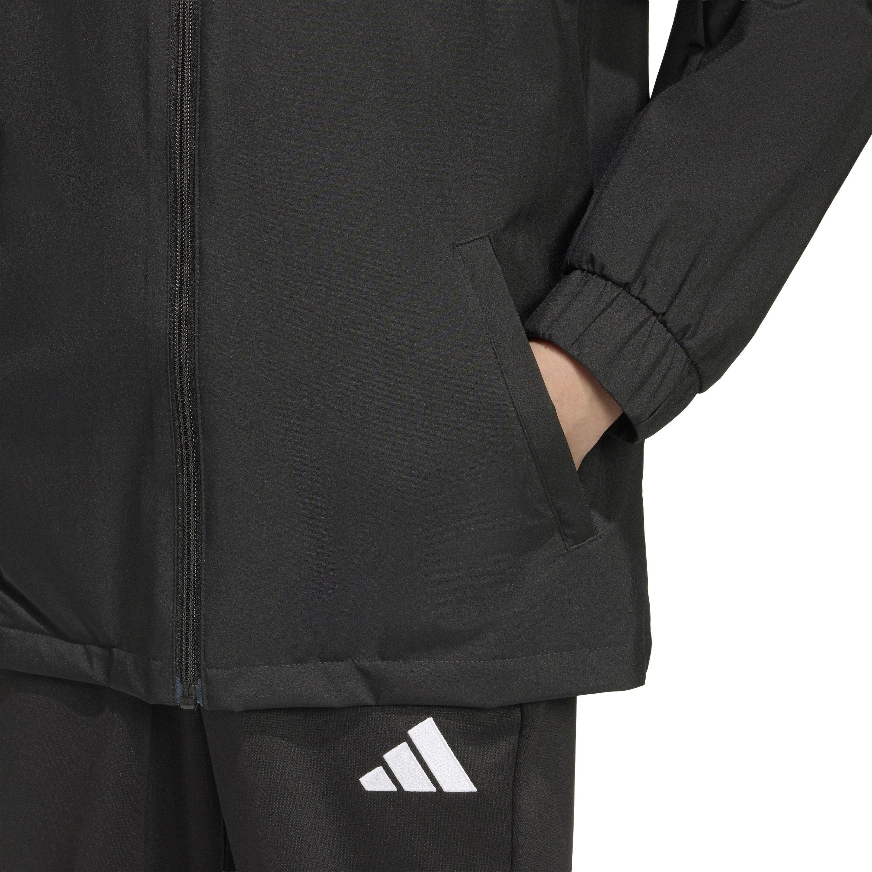 Crno/Bijelo - adidas - Entrada 26 Water and Wind Resistant Rain Anorak - 8