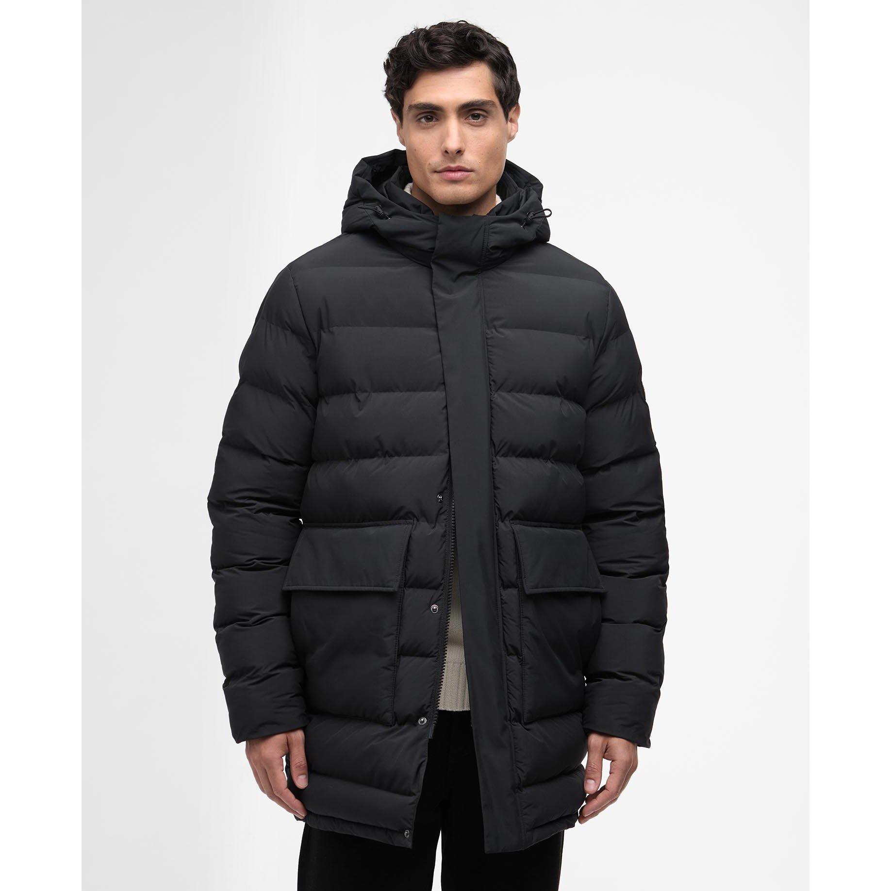 Black BK11 - Barbour International - Men's B.Intense Dalesmith Pufr Long Puffer Jacket - 2