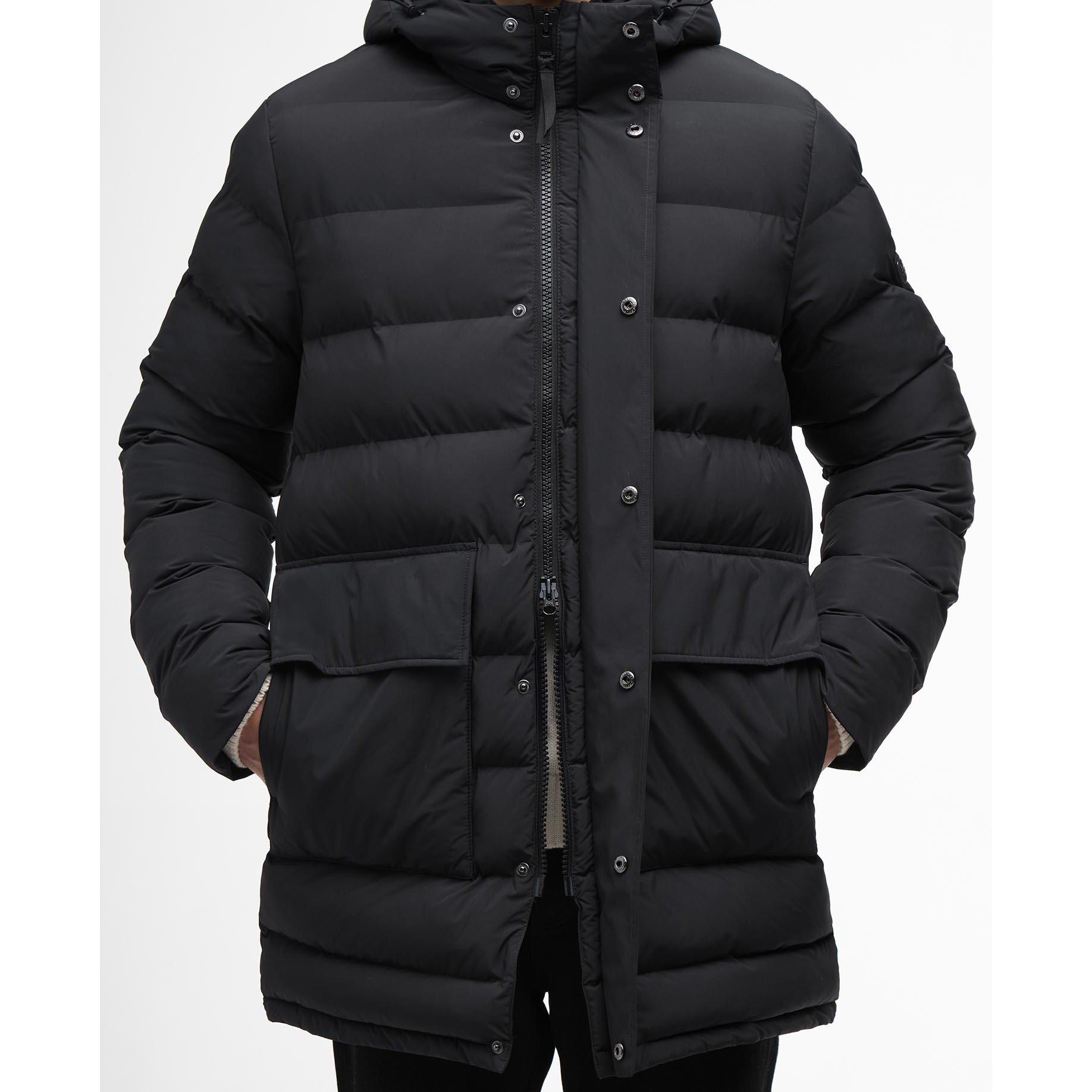 Black BK11 - Barbour International - Men's B.Intense Dalesmith Pufr Long Puffer Jacket - 4