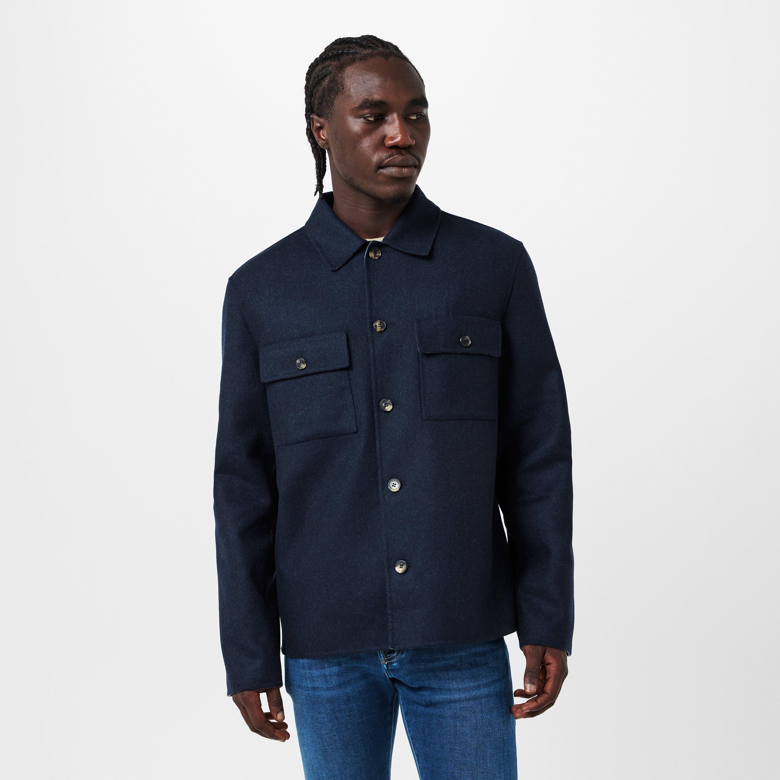 Navy - Jacob Cohen - Men's  Denim Italian Overshirt - 3