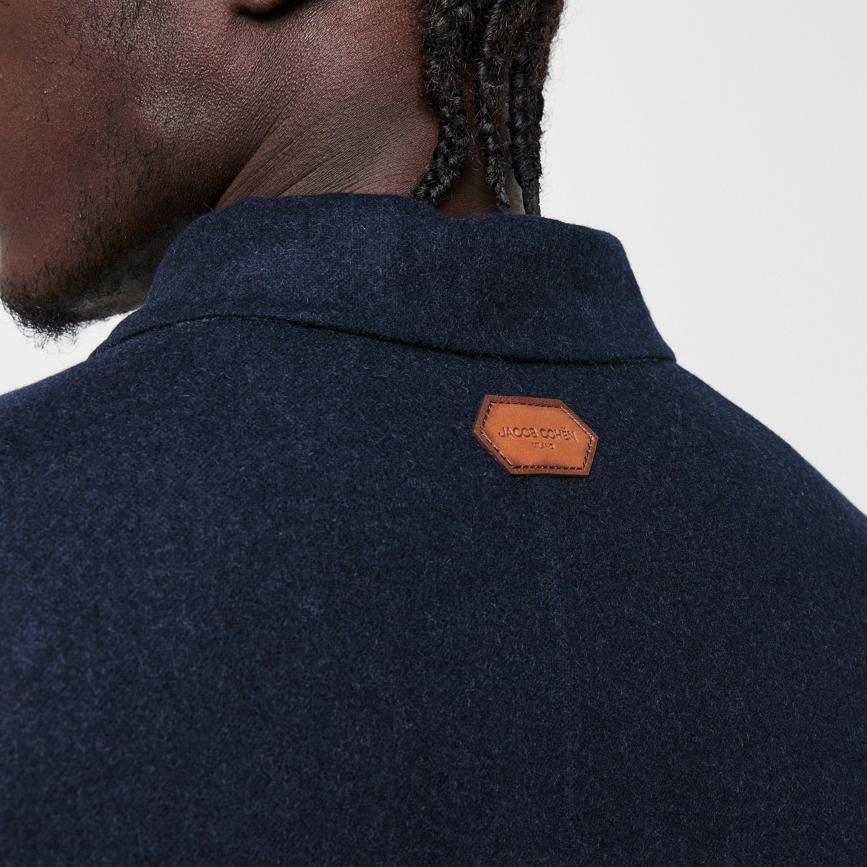 Navy - Jacob Cohen - Men's  Denim Italian Overshirt - 5