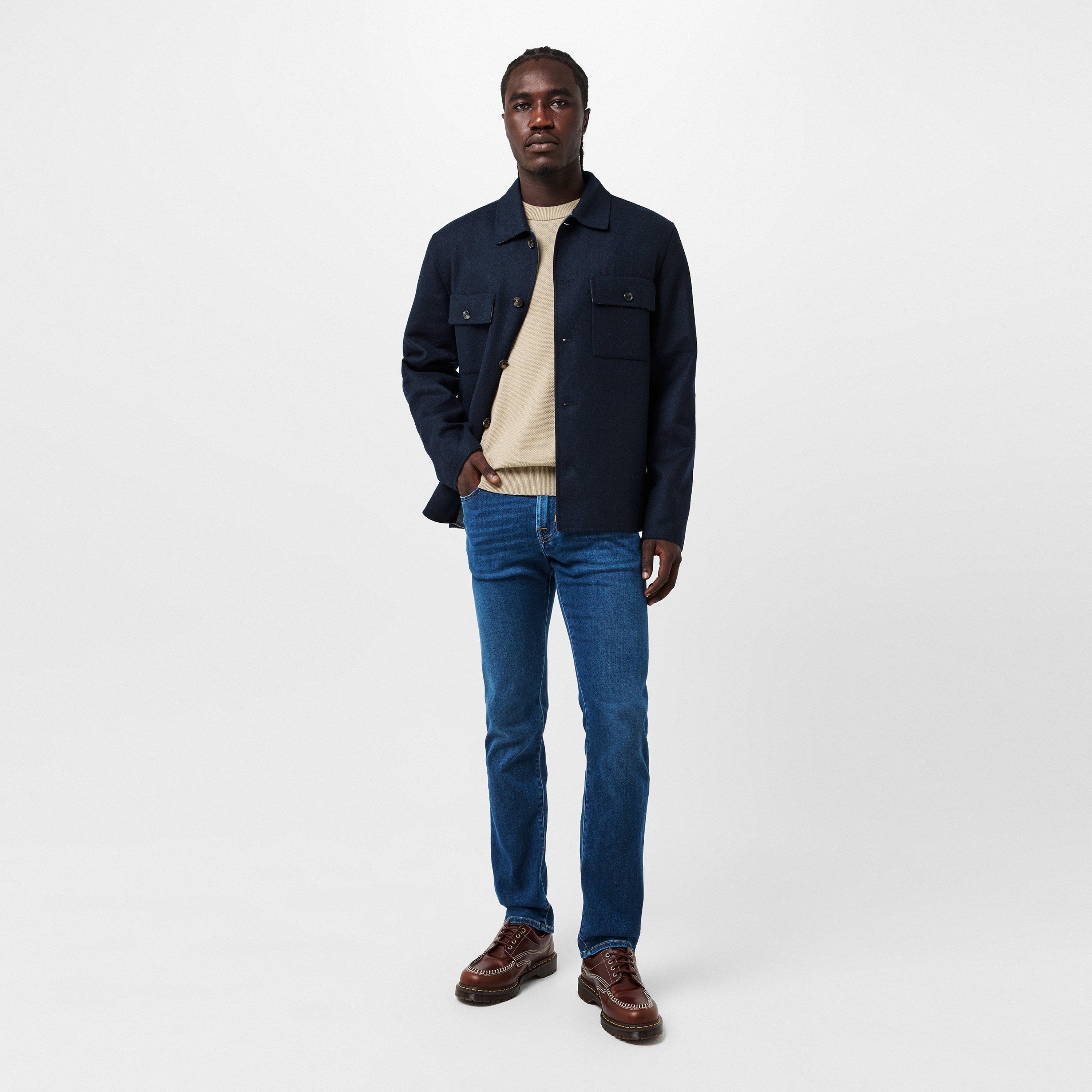 Navy - Jacob Cohen - Men's  Denim Italian Overshirt - 6