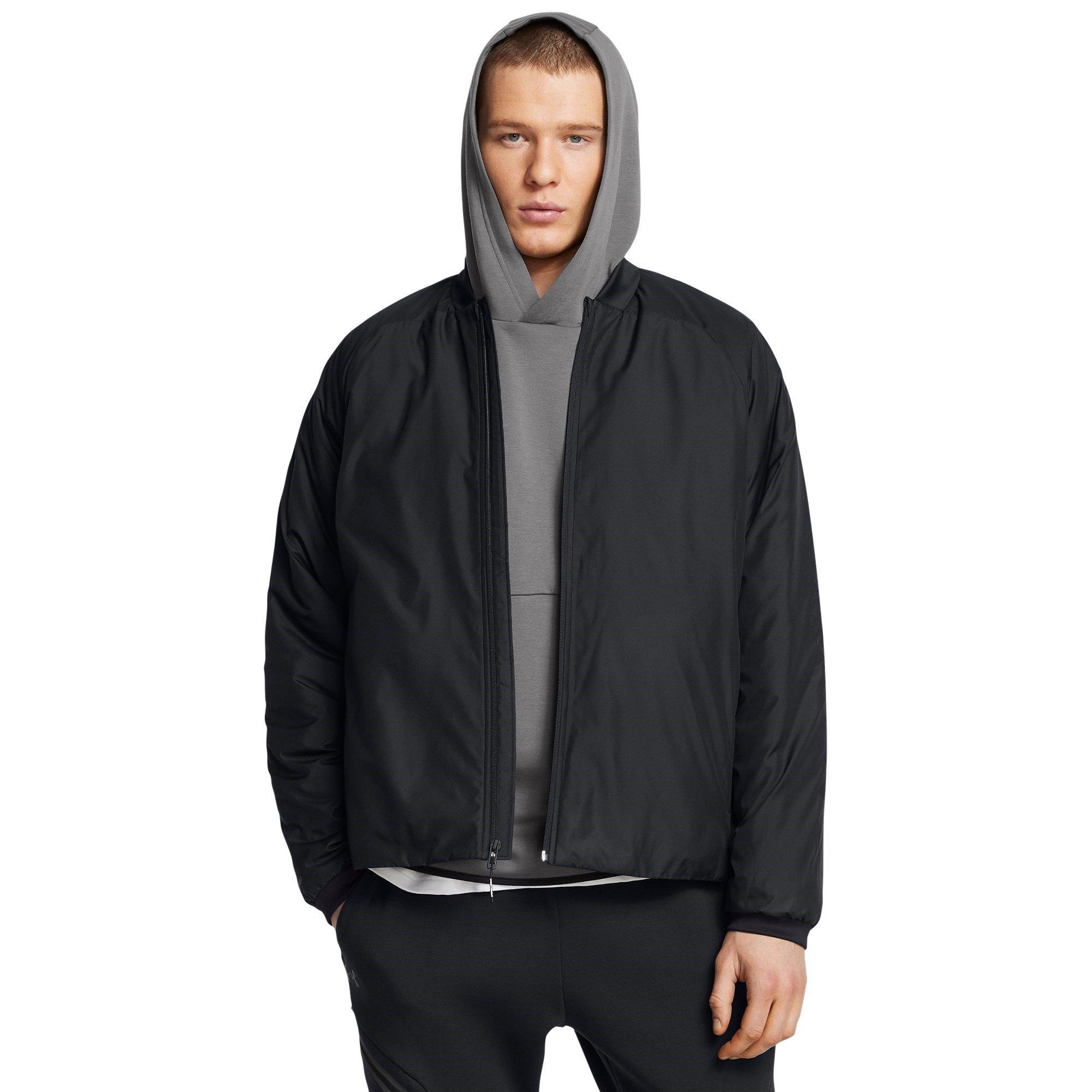 Schwarz - Under Armour - Unstoppable Midweight Moisture-Wicking Bomber Jacket - 3
