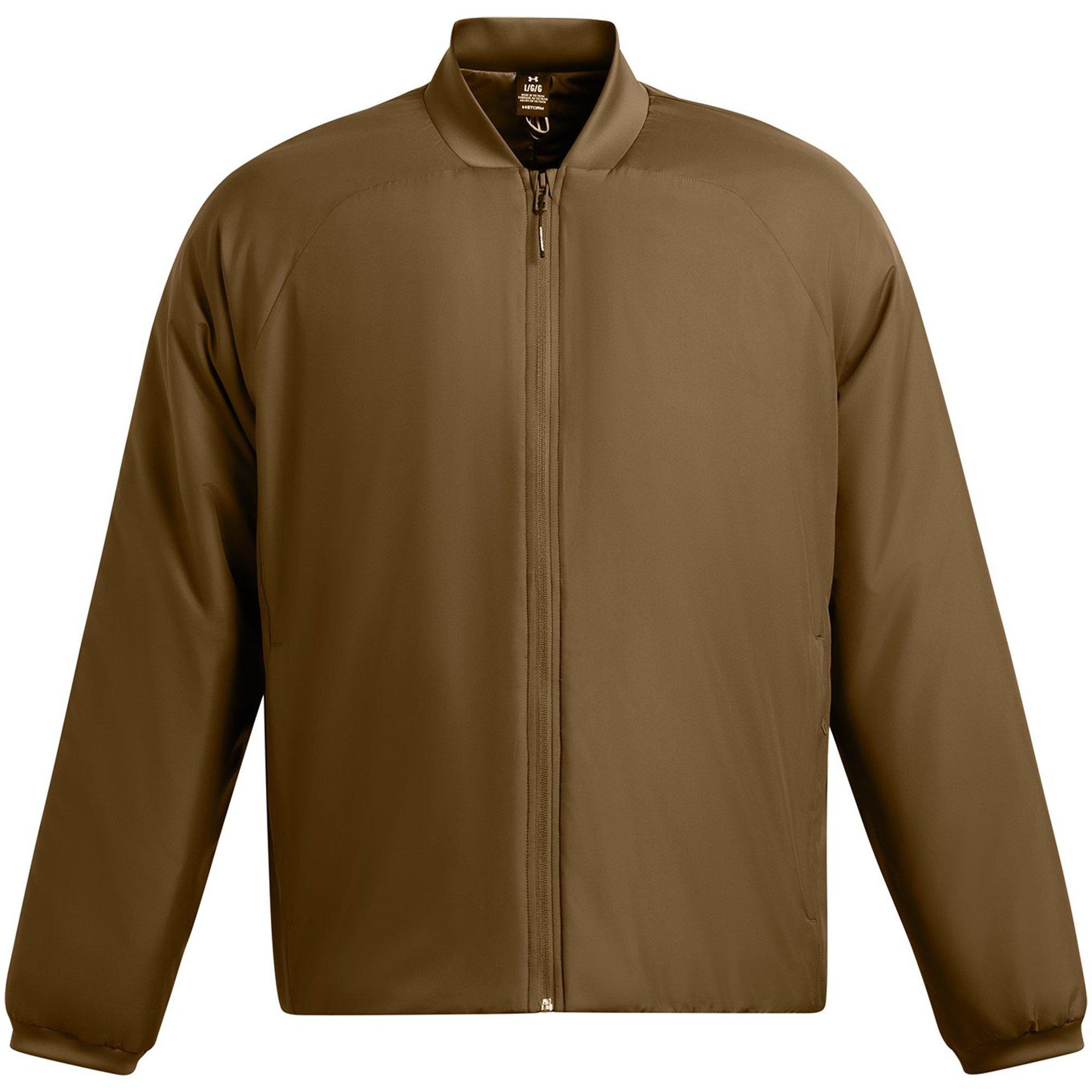 Under Armour Men's Unstoppable Midweight Moisture-Wicking Bomber Jacket - Brown - S