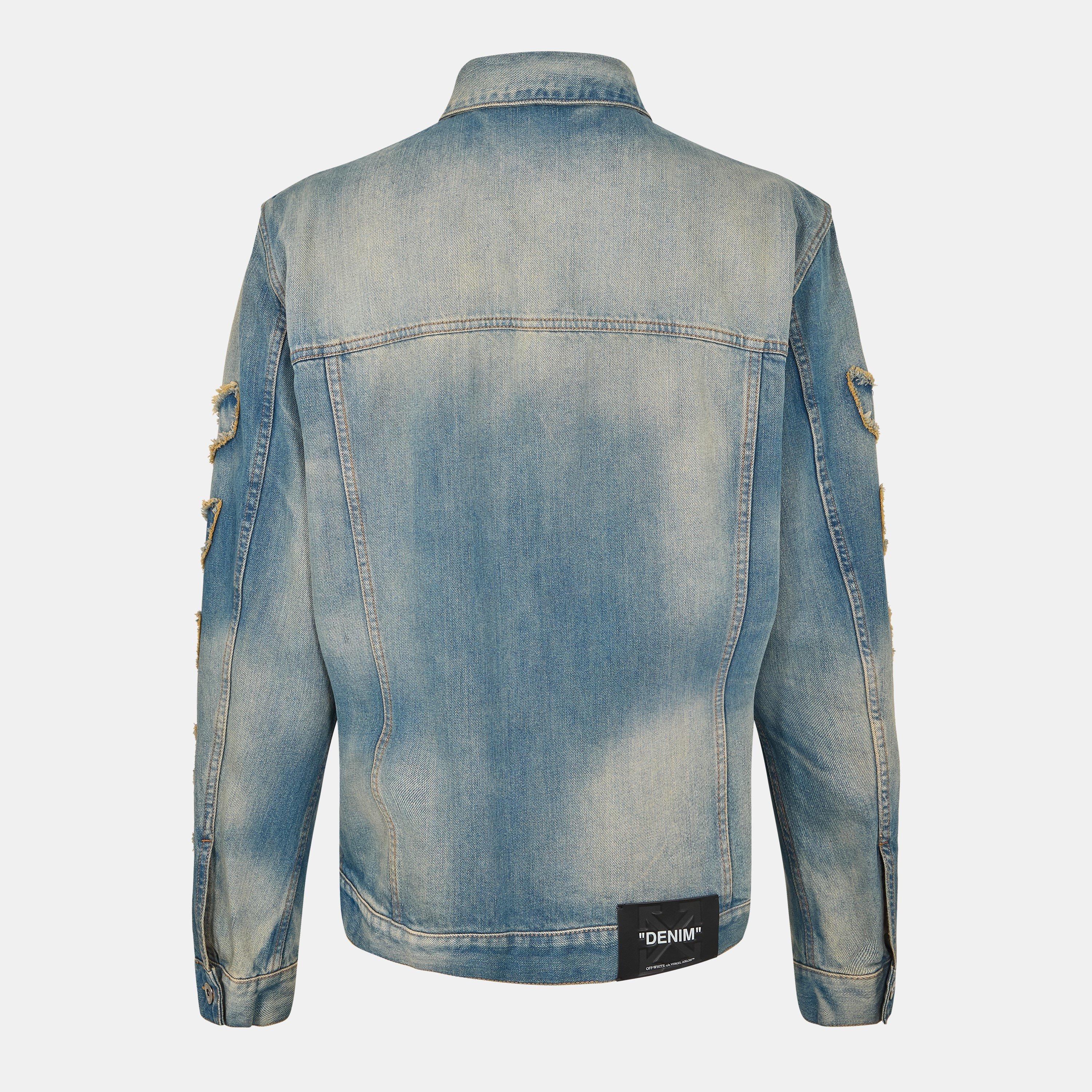 Dirty Blue - Off White - Off Patch Denim Jkt Sn53 - 2