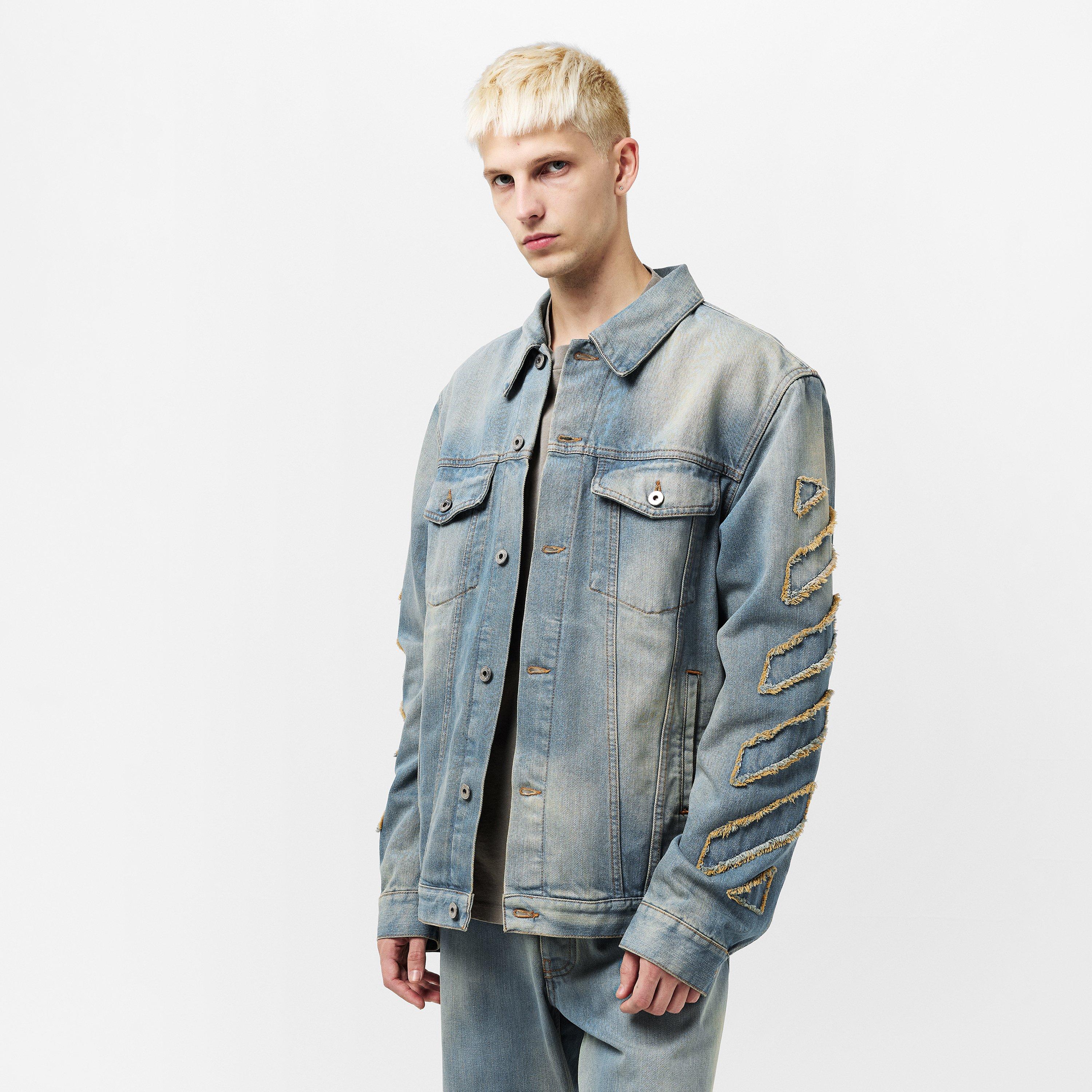 Dirty Blue - Off White - Off Patch Denim Jkt Sn53 - 3