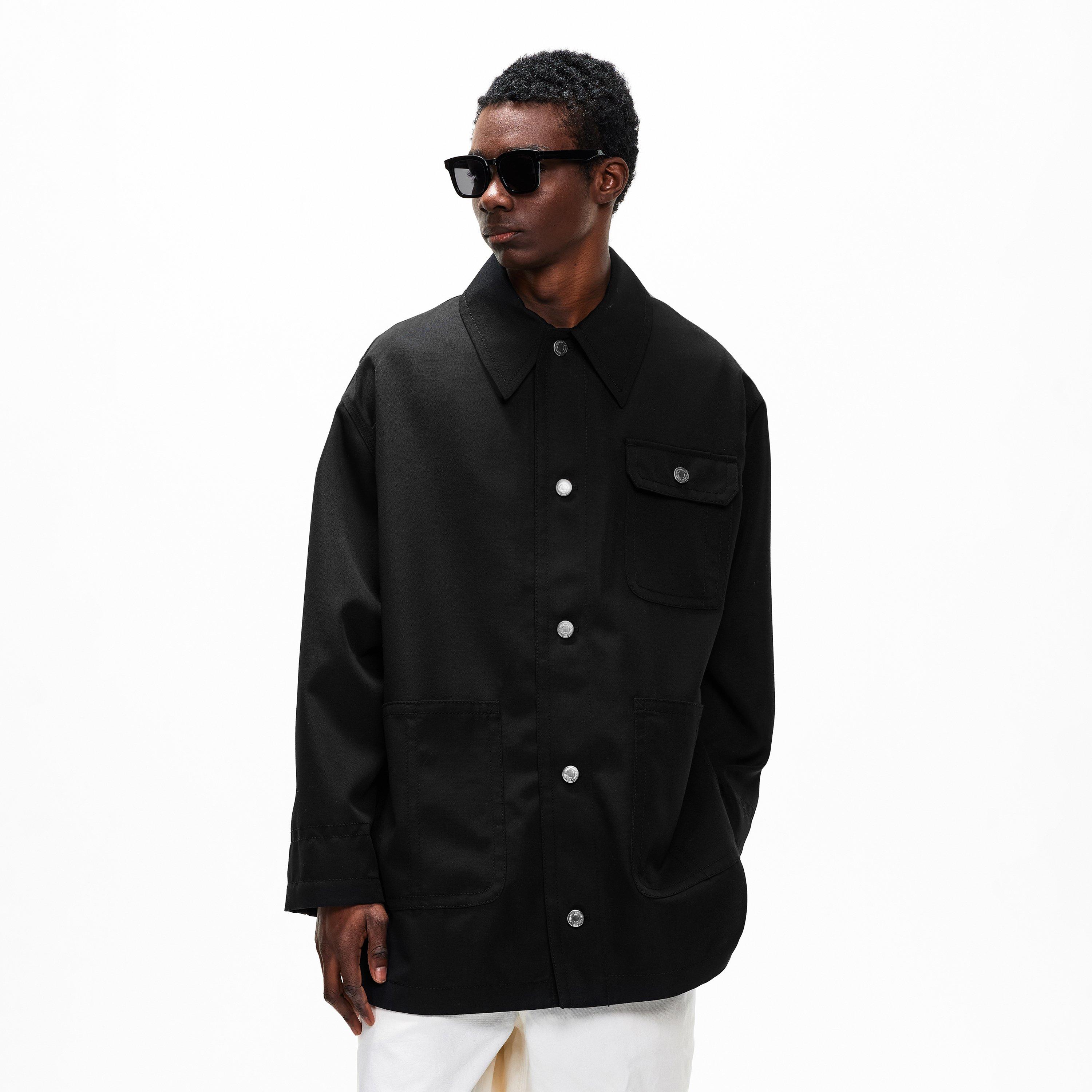 Black - Ami Paris - Men's Worker Overshirt - 3
