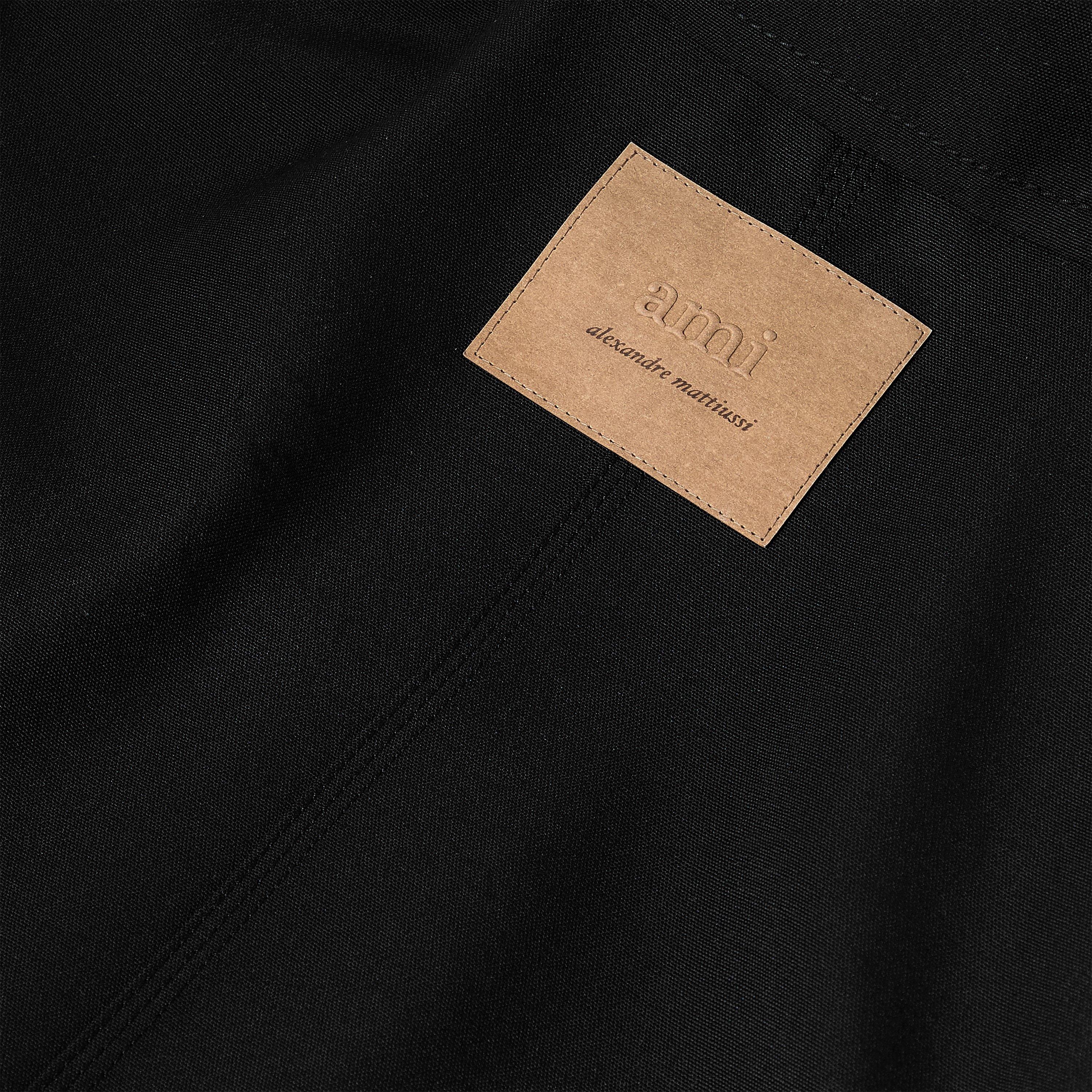 Black - Ami Paris - Men's Worker Overshirt - 5