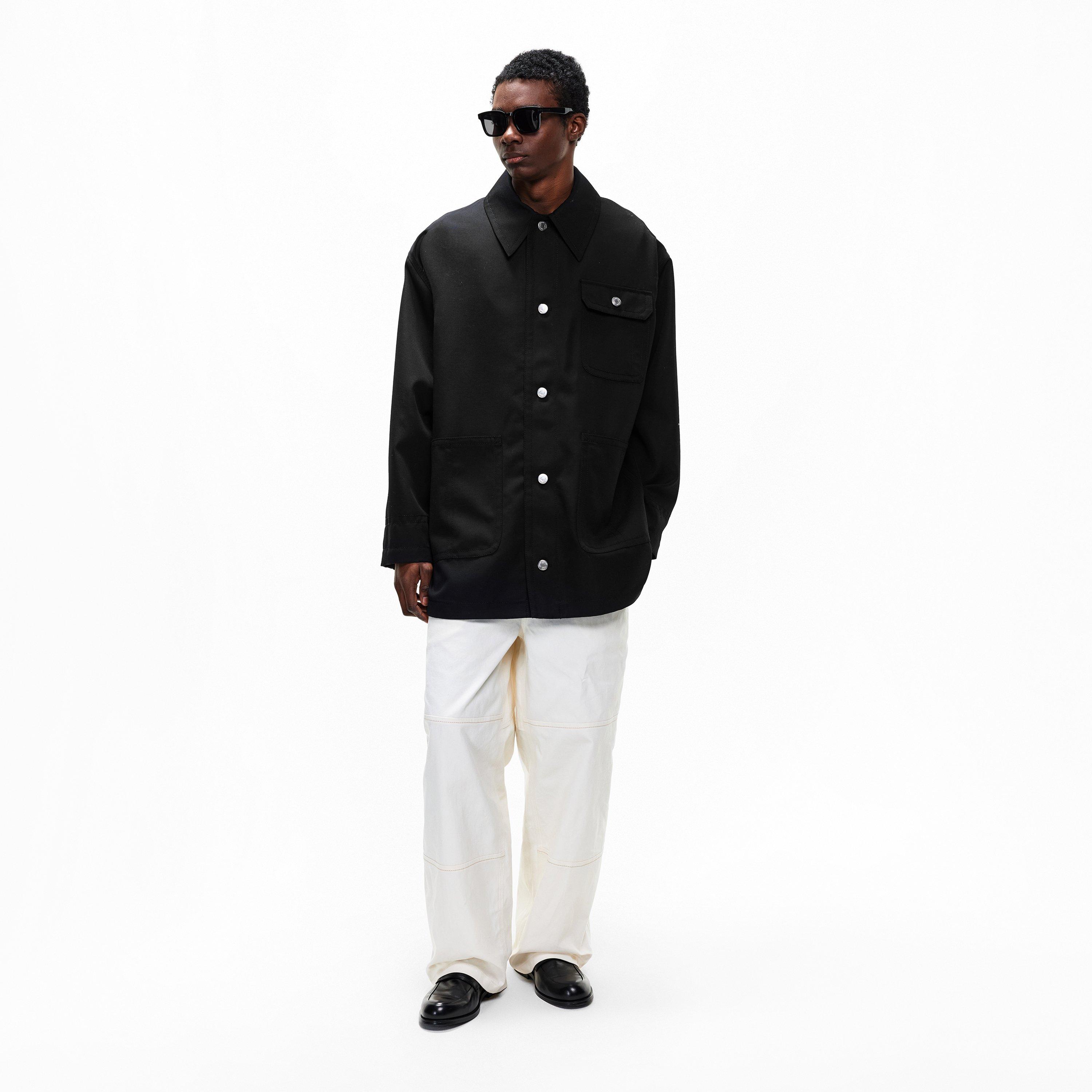 Black - Ami Paris - Men's Worker Overshirt - 6