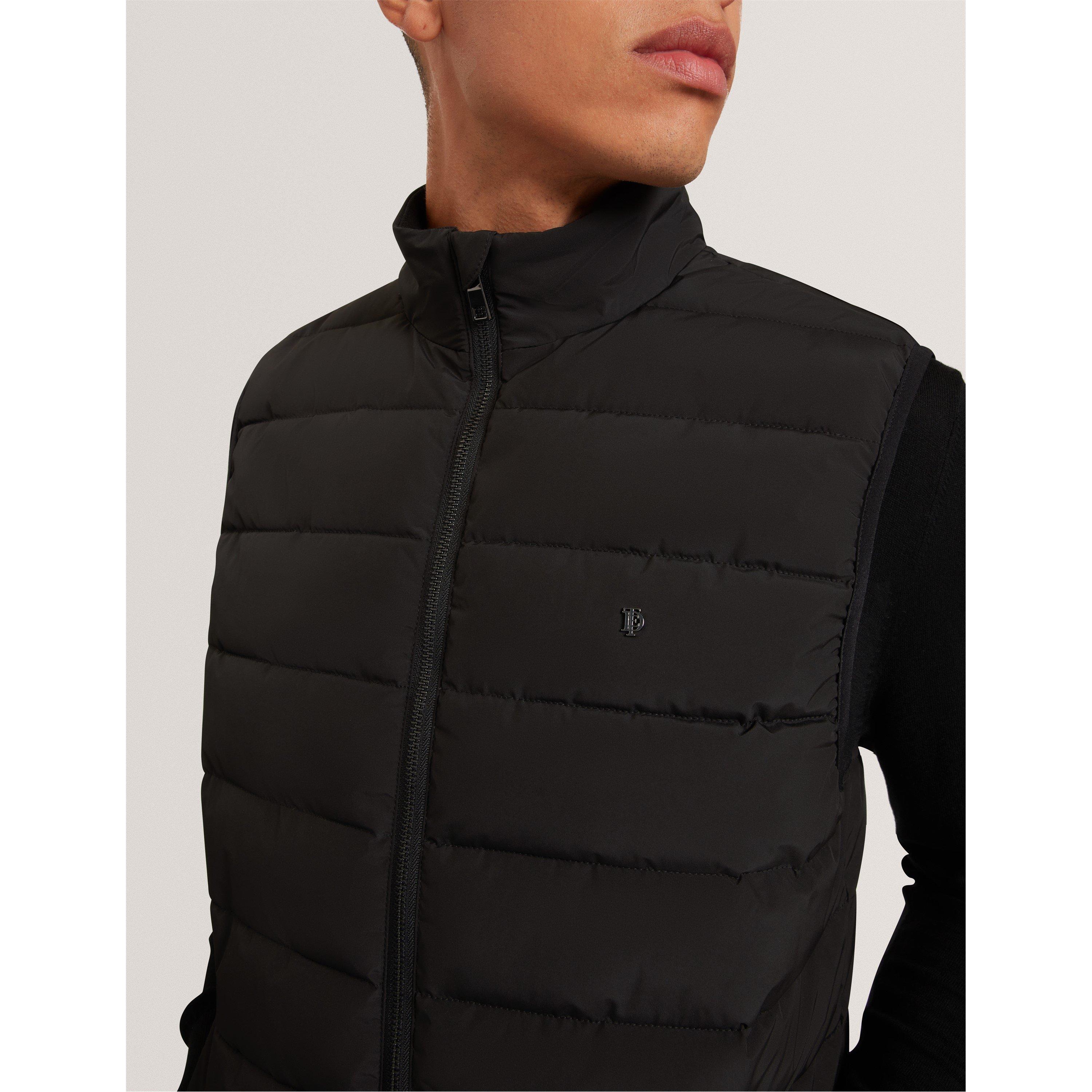 Negro - Ted Baker - Men's Lightweight Quilted Gilet - 5