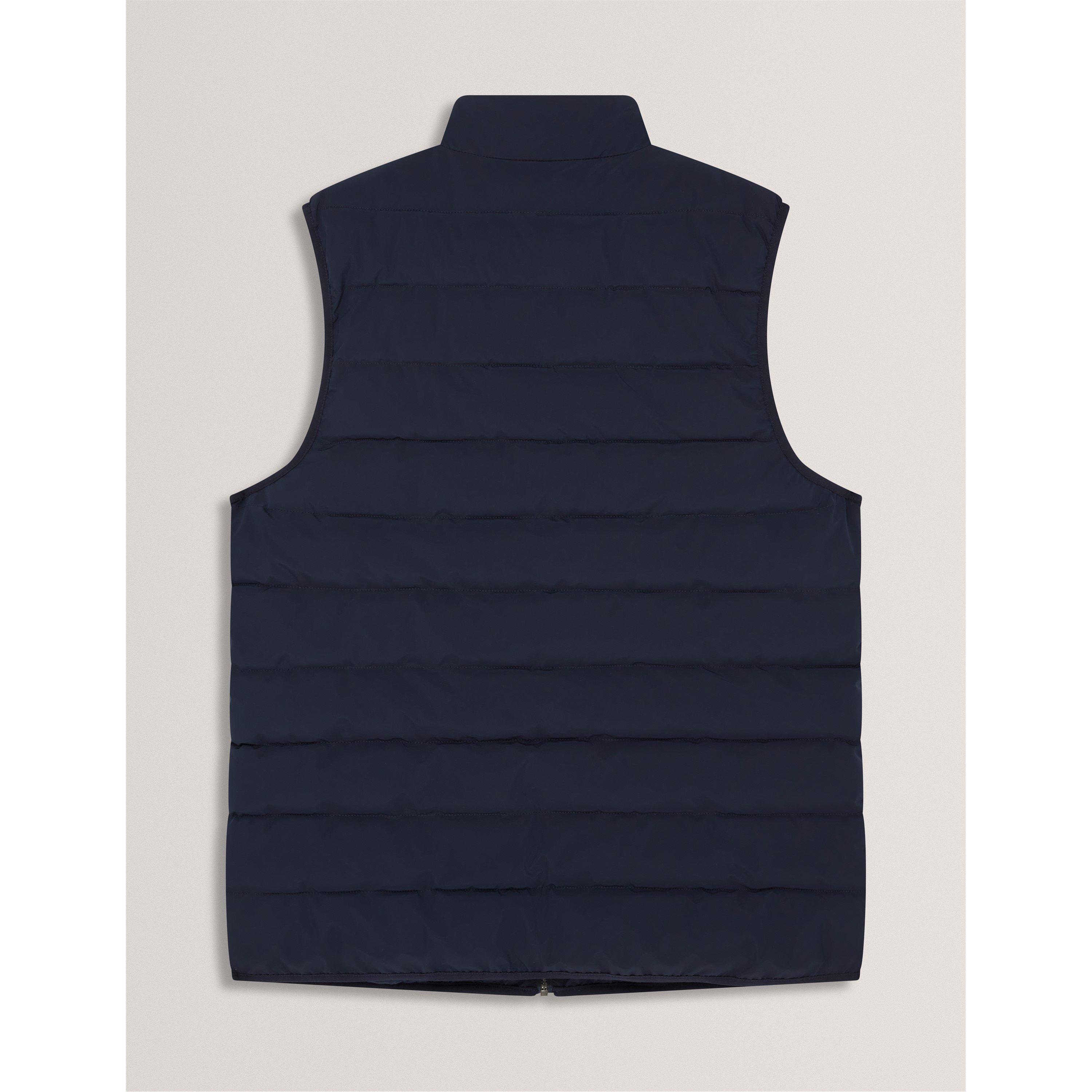 Navy - Ted Baker - Men's Lightweight Quilted Gilet - 2