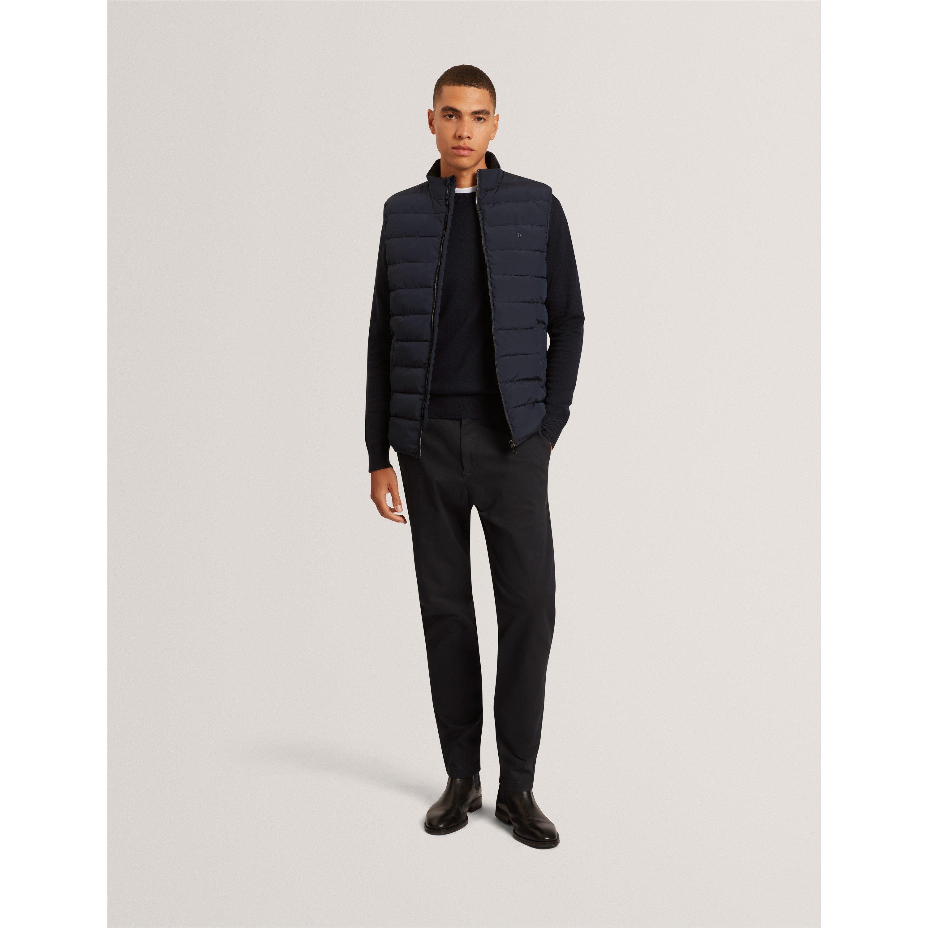 Navy - Ted Baker - Men's Lightweight Quilted Gilet - 6
