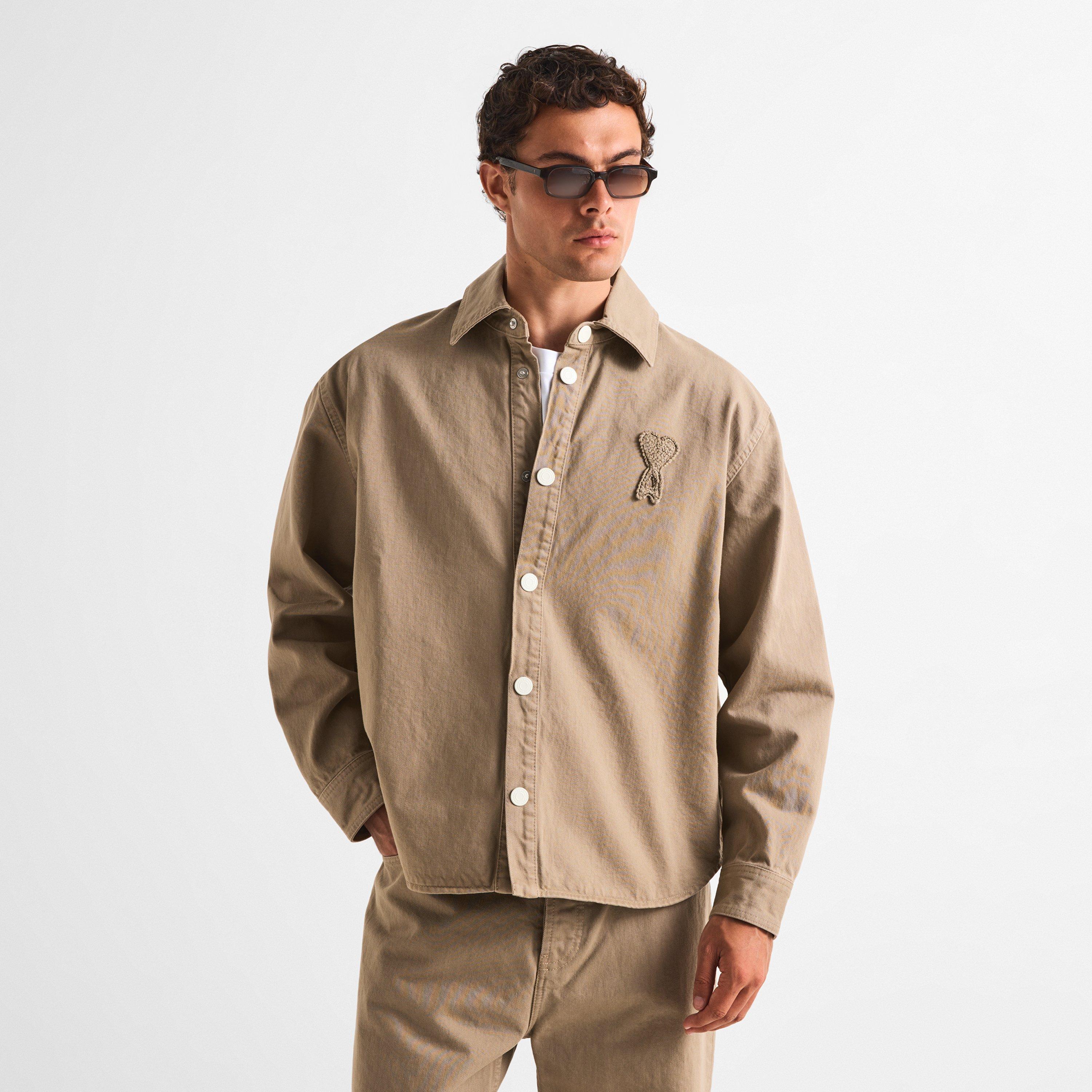 Beige - Ami Paris - Men's Overshirt - 3